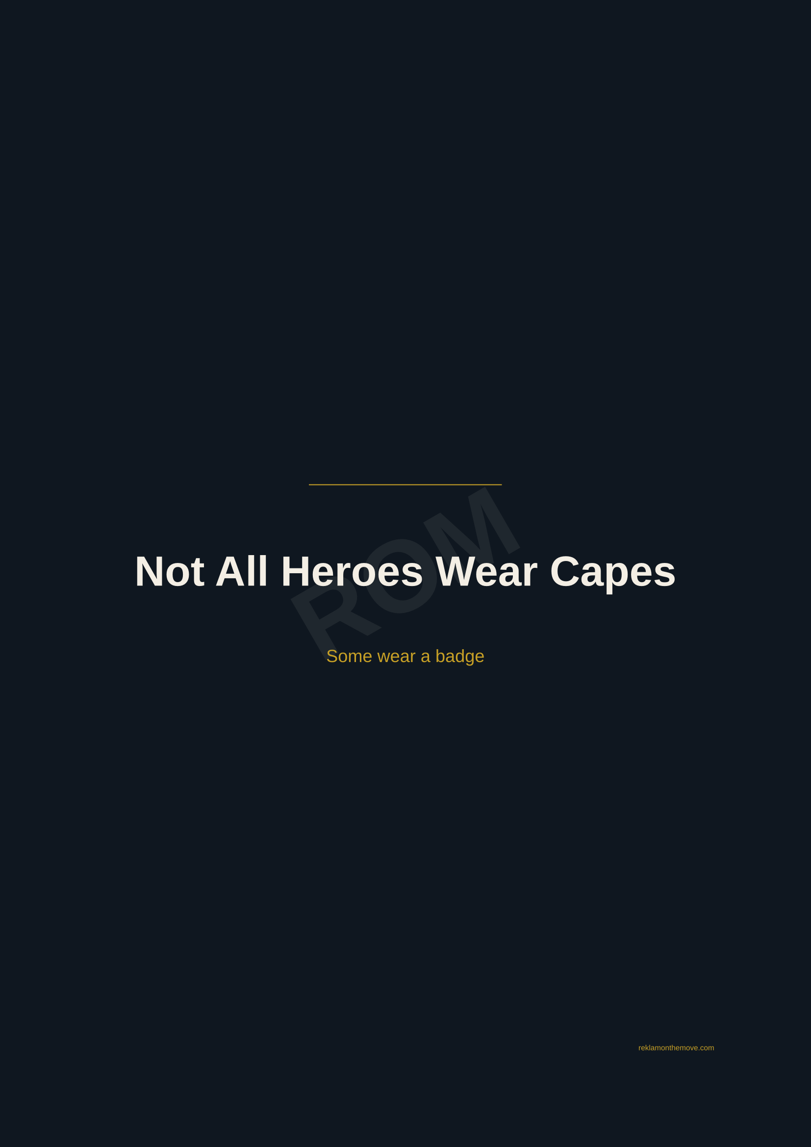 Not All Heroes Wear Capes · Gece — ROM dijital ürün önizlemesi (filigranlı)
