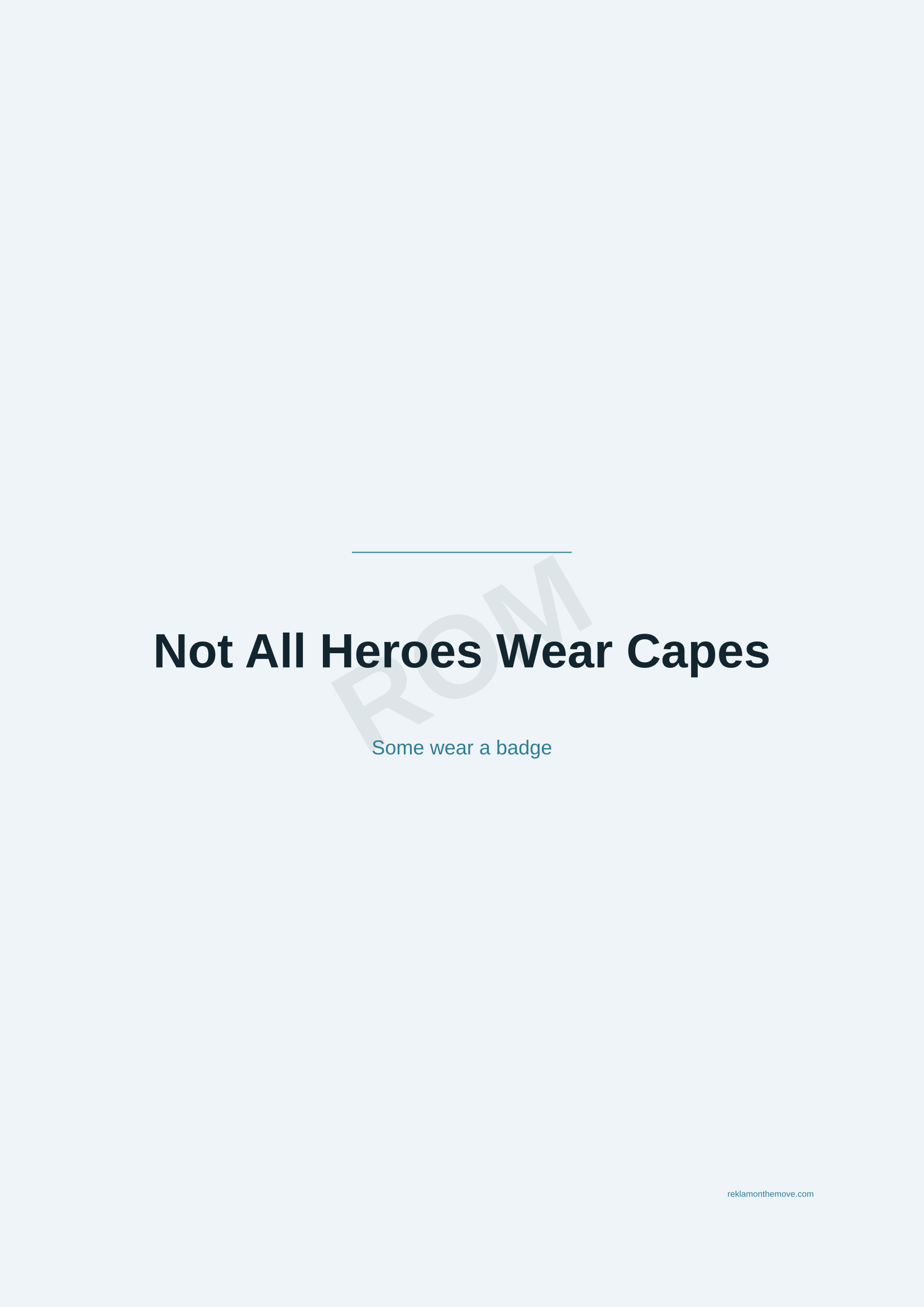 Not All Heroes Wear Capes · Okyanus — ROM dijital ürün önizlemesi (filigranlı)