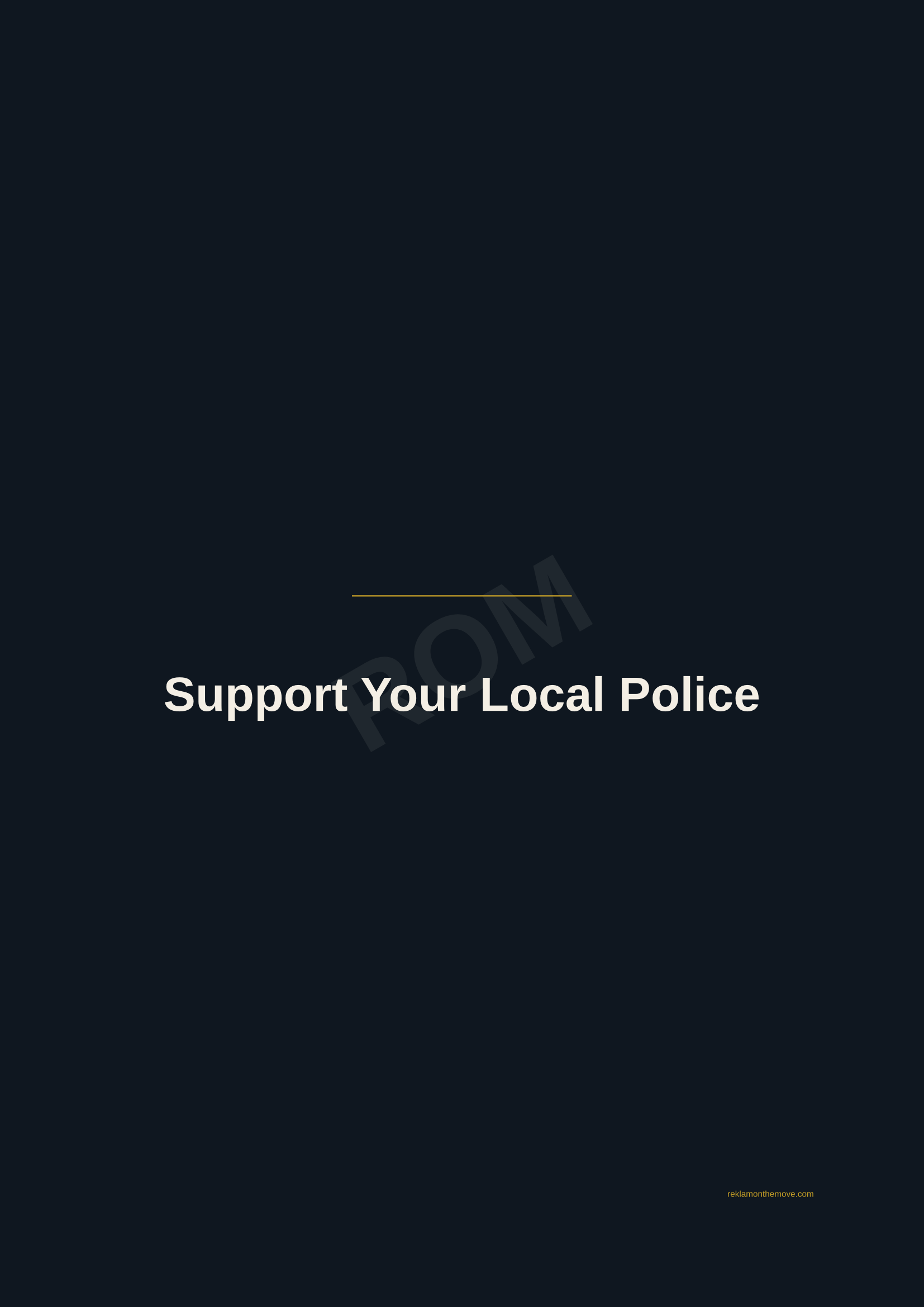 Support Your Local Police · Gece — ROM dijital ürün önizlemesi (filigranlı)
