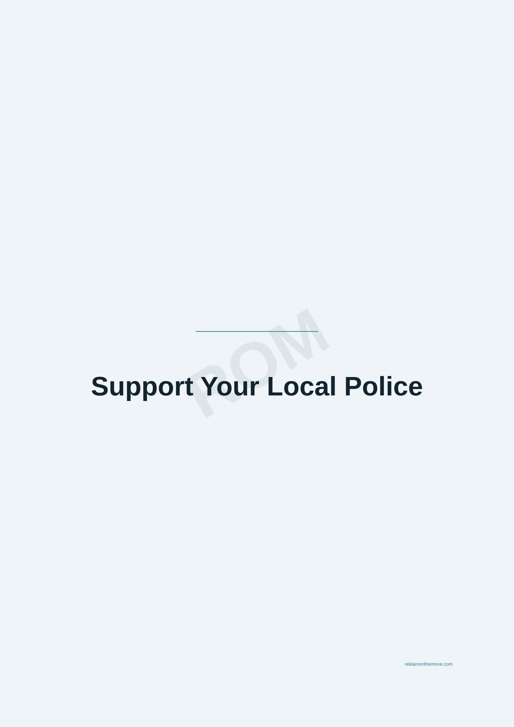 Support Your Local Police · Okyanus — ROM dijital ürün önizlemesi (filigranlı)