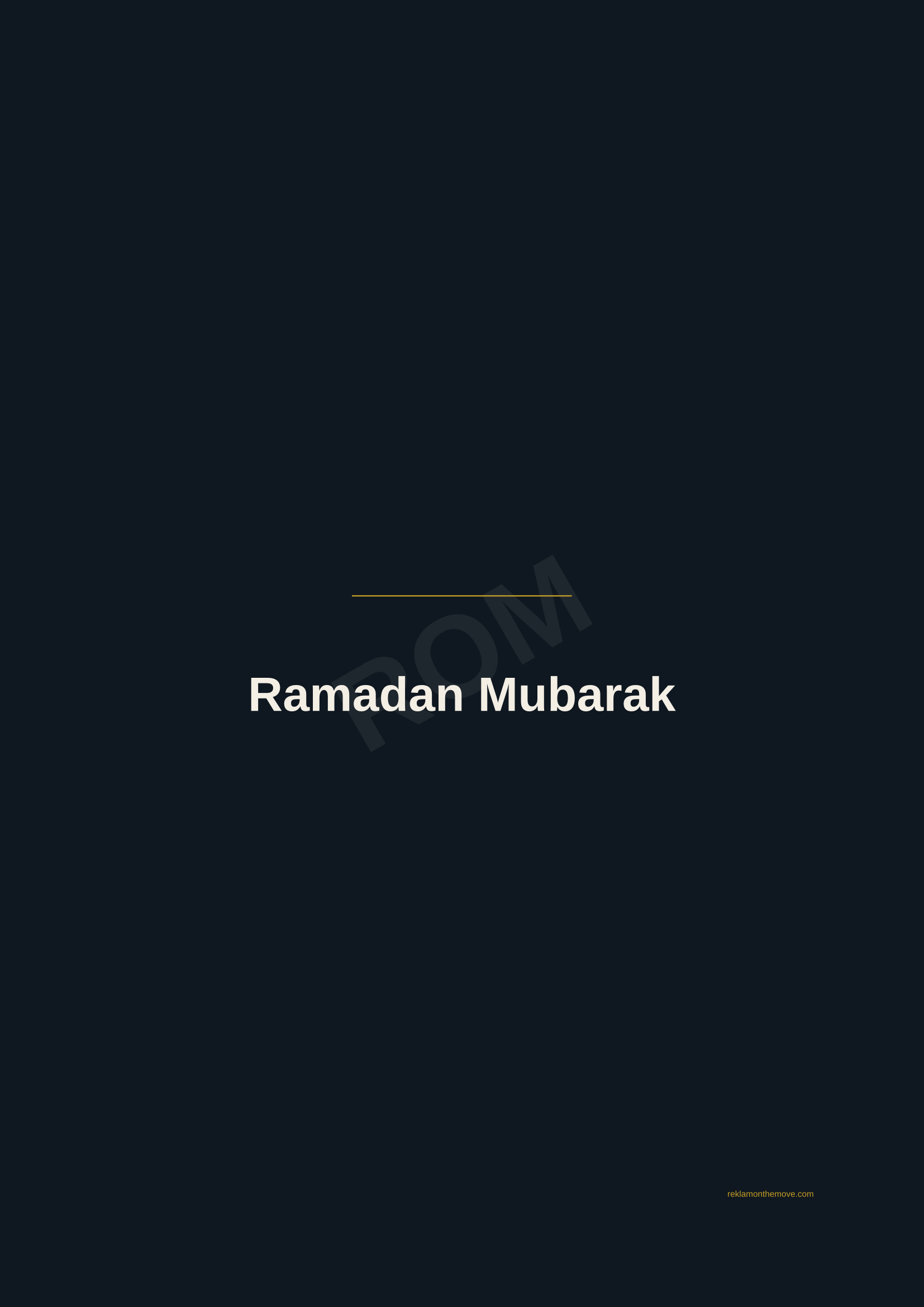 Ramadan Mubarak · Gece — ROM dijital ürün önizlemesi (filigranlı)