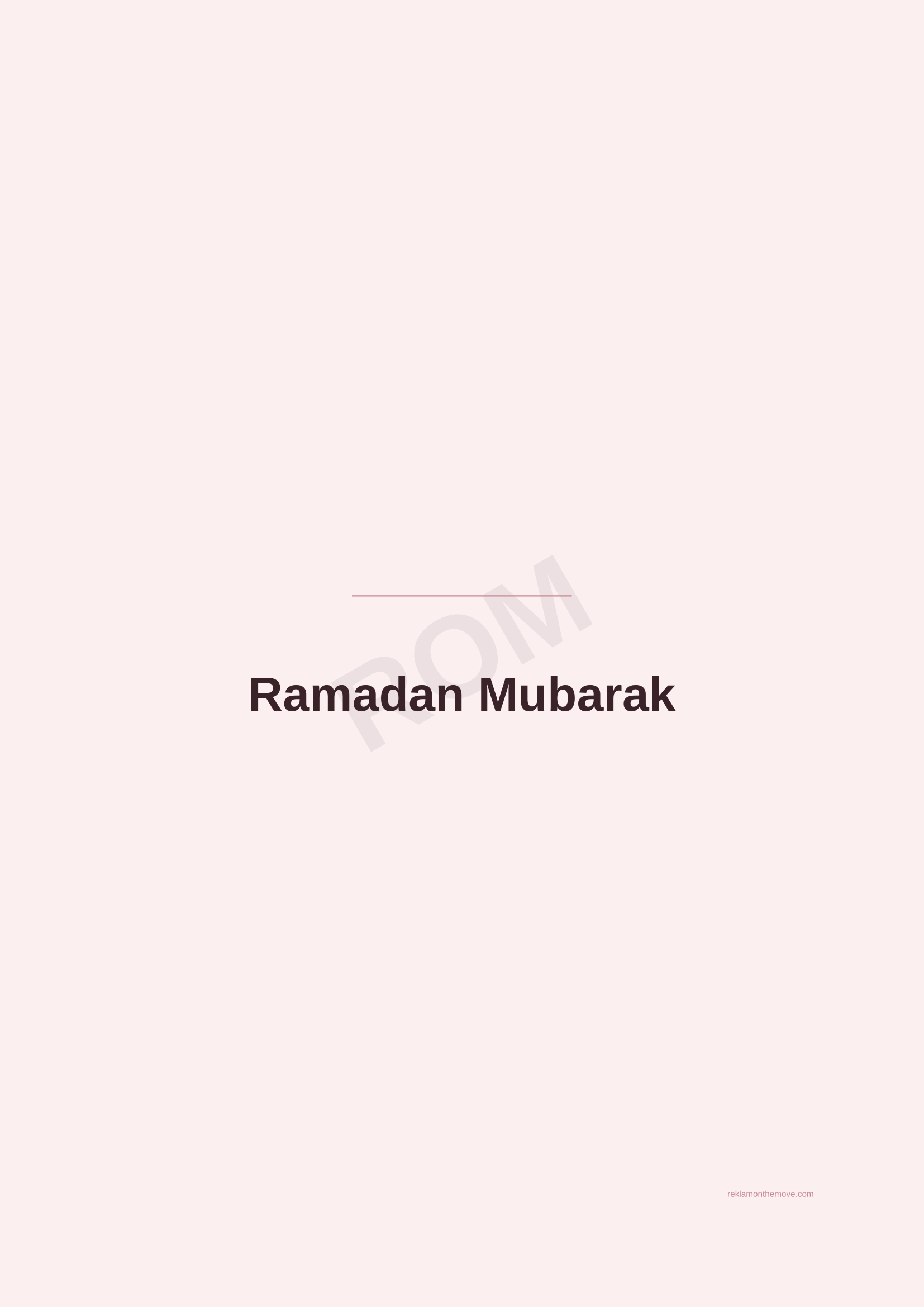 Ramadan Mubarak · Gül — ROM dijital ürün önizlemesi (filigranlı)