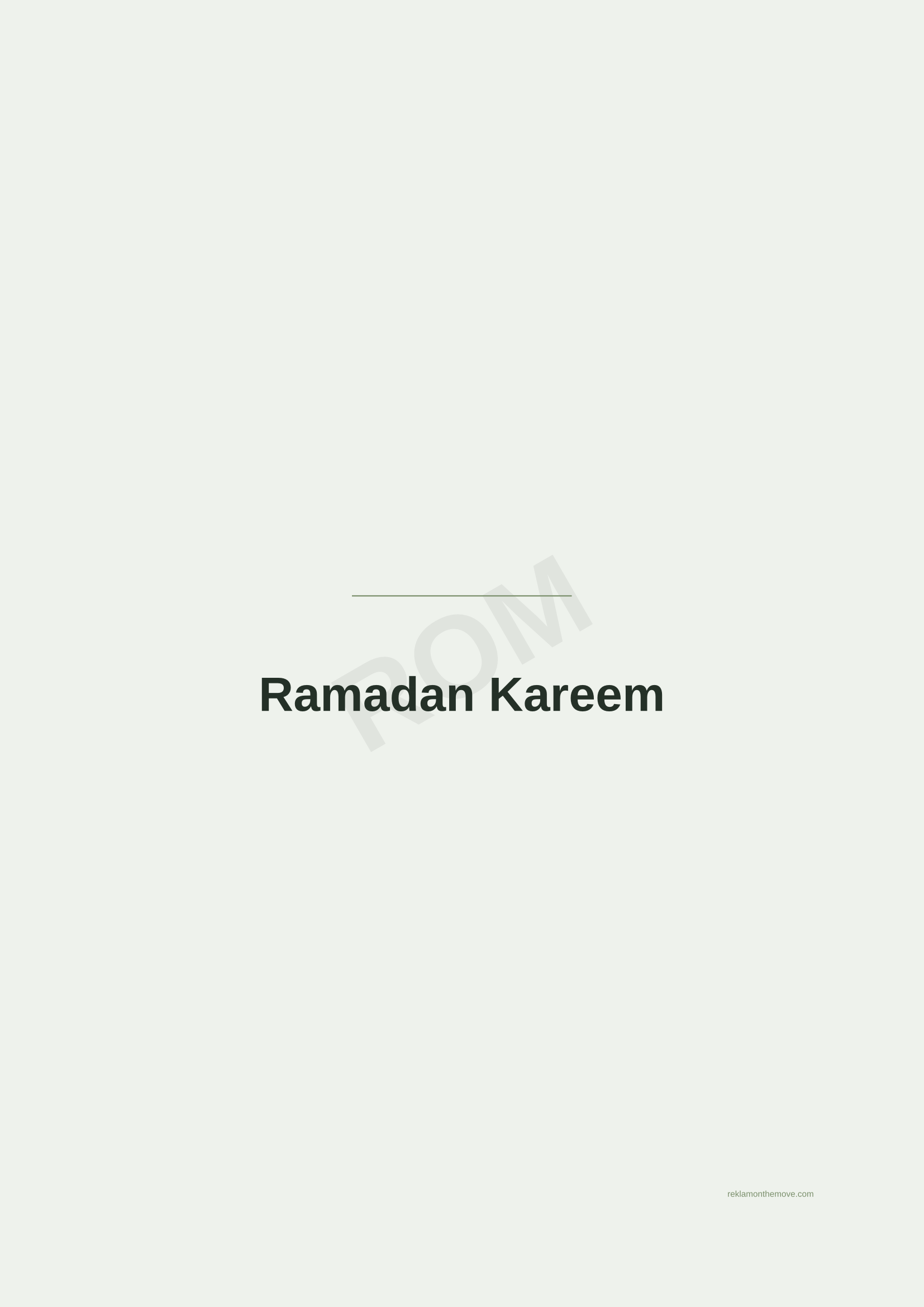 Ramadan Kareem · Adaçayı — ROM dijital ürün önizlemesi (filigranlı)