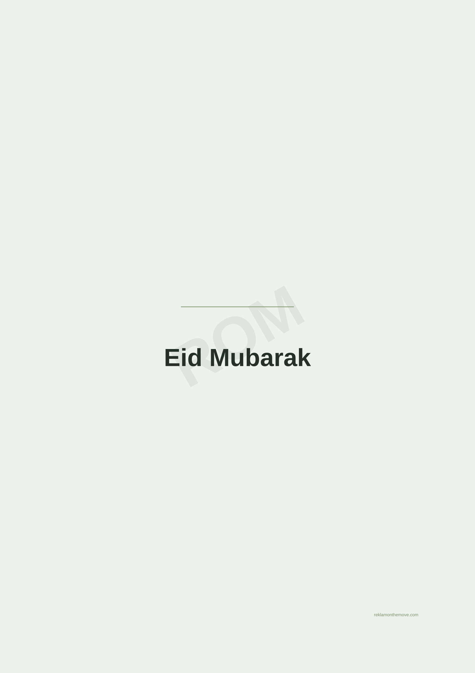 Eid Mubarak · Adaçayı — ROM dijital ürün önizlemesi (filigranlı)