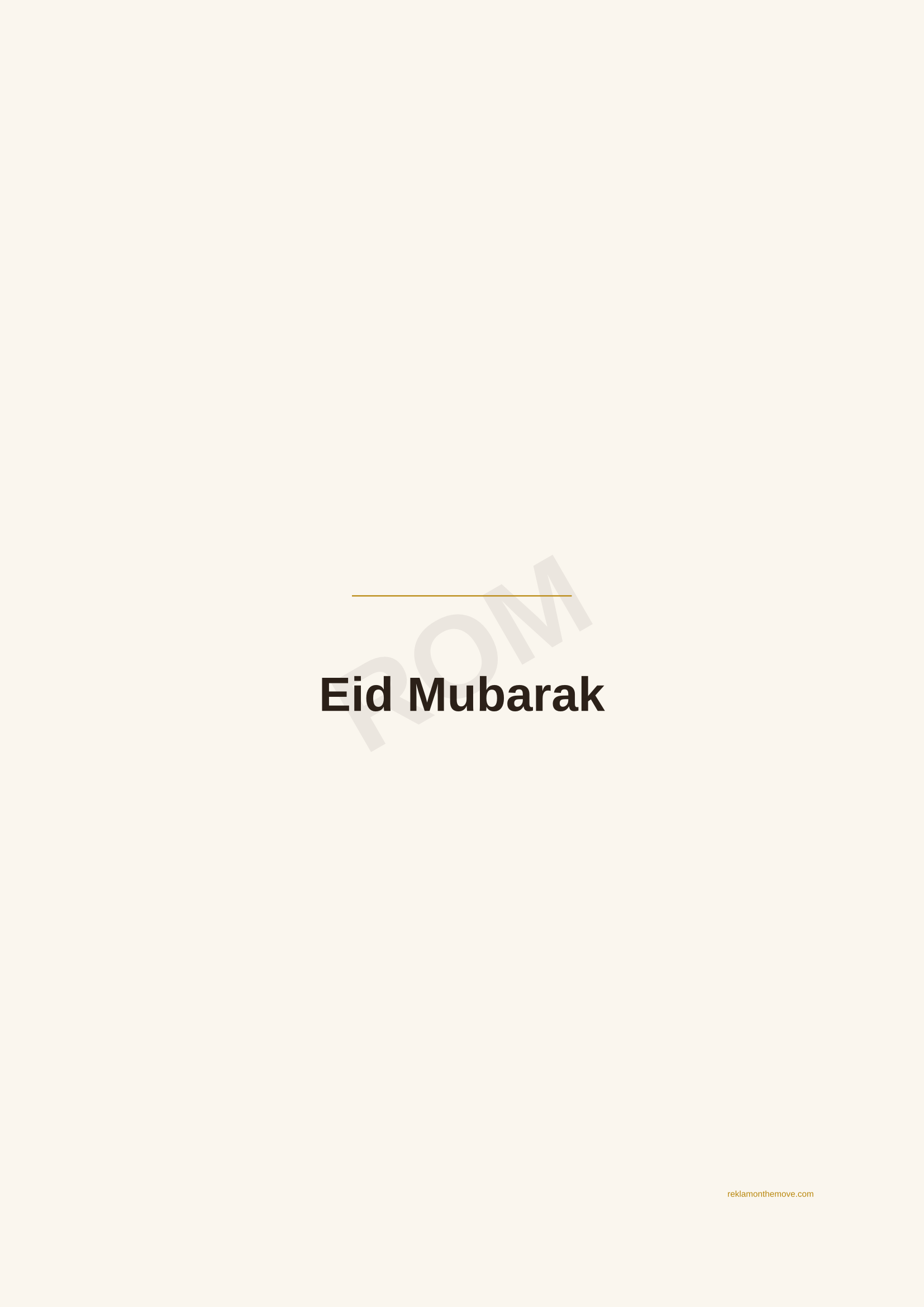 Eid Mubarak · Espresso — ROM dijital ürün önizlemesi (filigranlı)