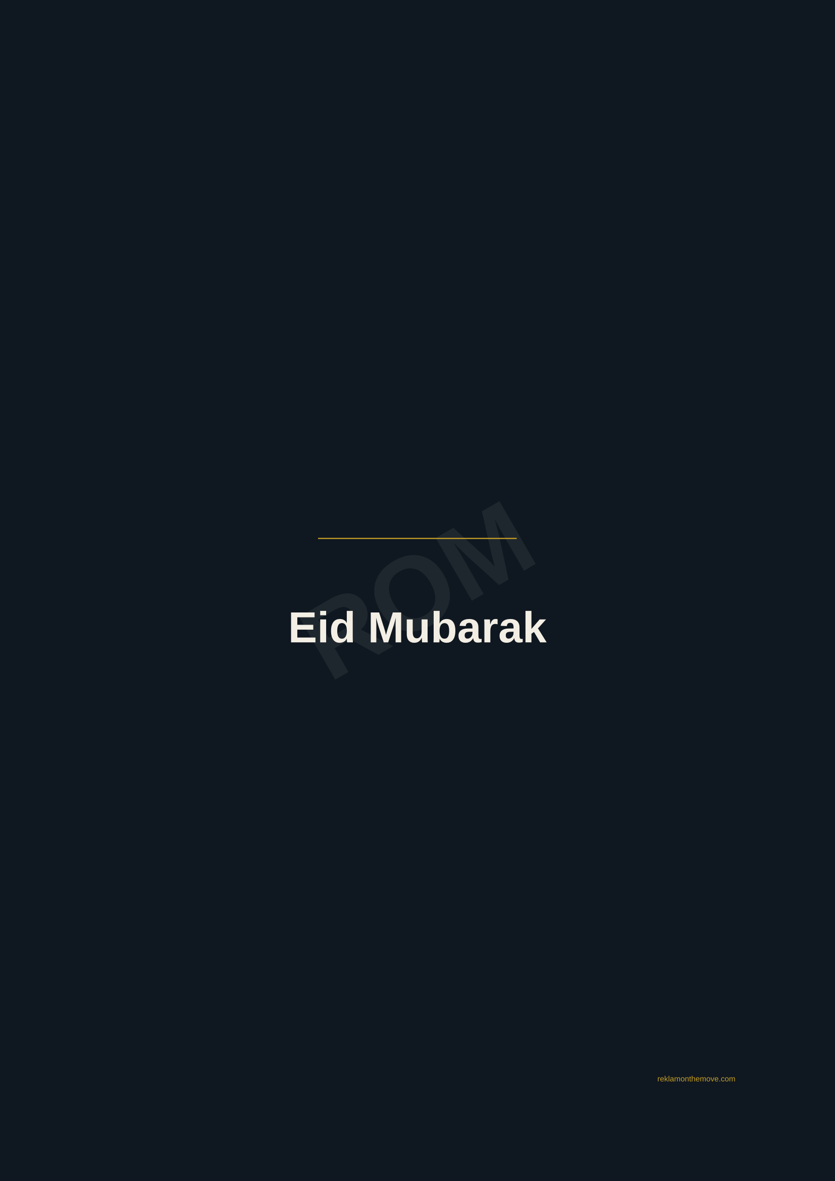 Eid Mubarak · Gece — ROM dijital ürün önizlemesi (filigranlı)