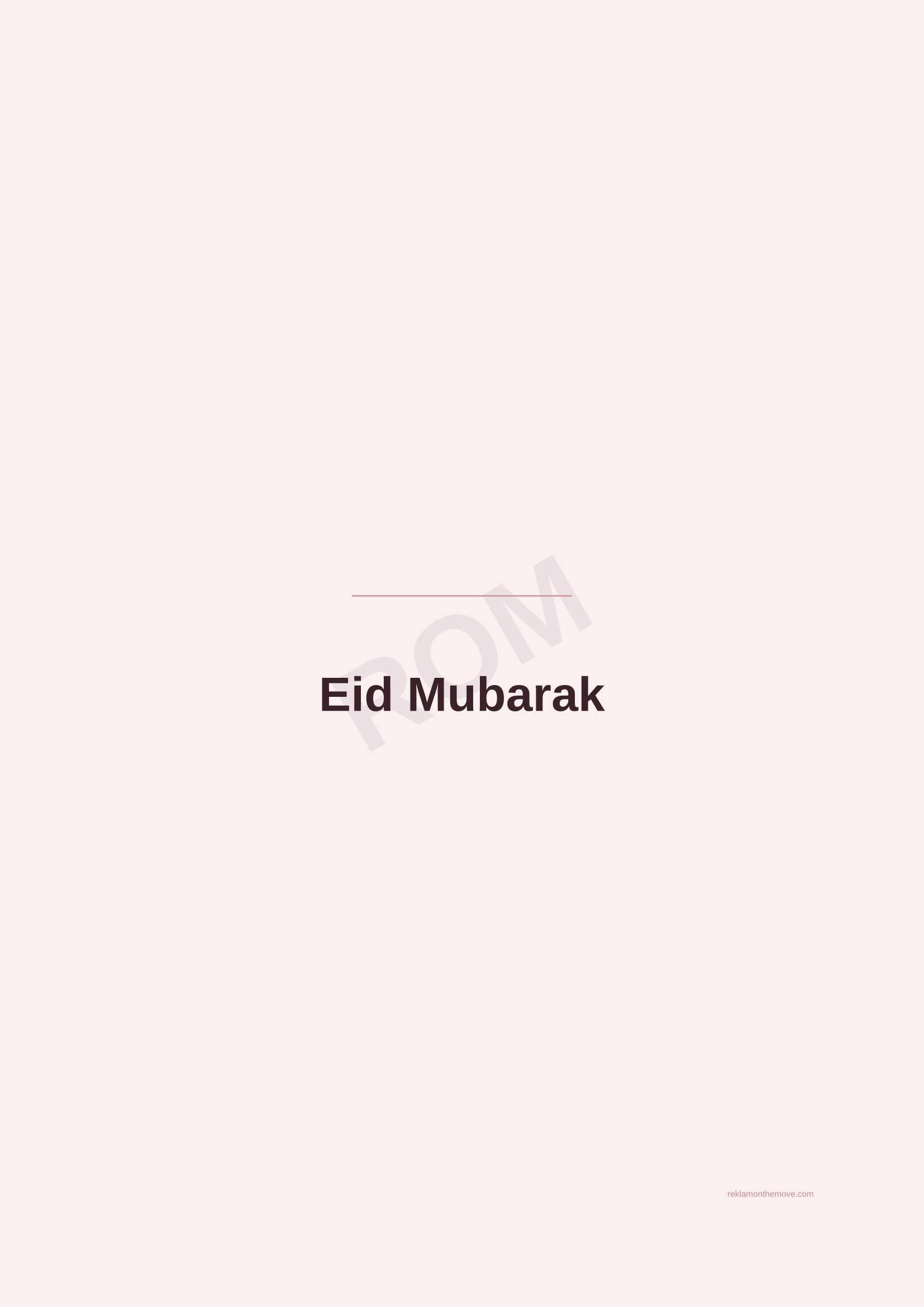 Eid Mubarak · Gül — ROM dijital ürün önizlemesi (filigranlı)