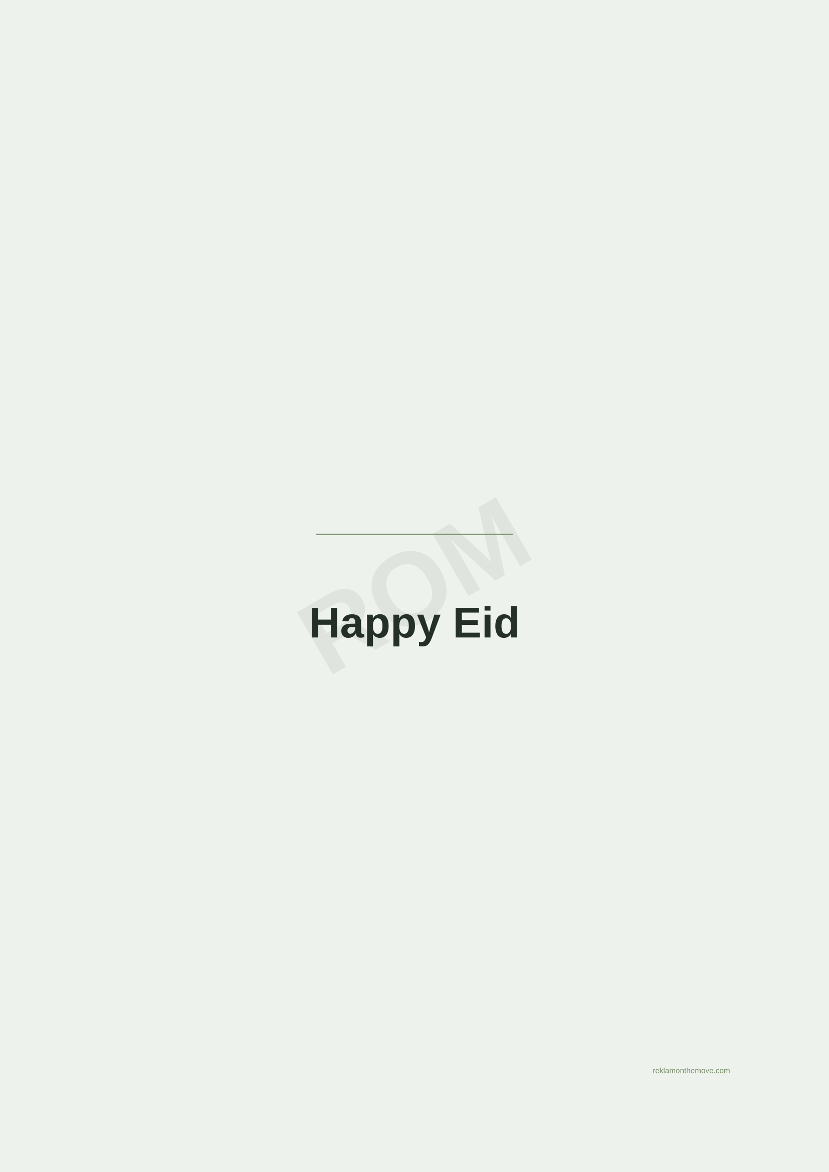 Happy Eid · Adaçayı — ROM dijital ürün önizlemesi (filigranlı)