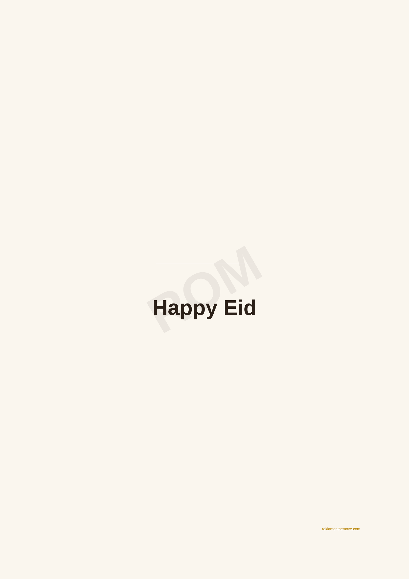 Happy Eid · Espresso — ROM dijital ürün önizlemesi (filigranlı)