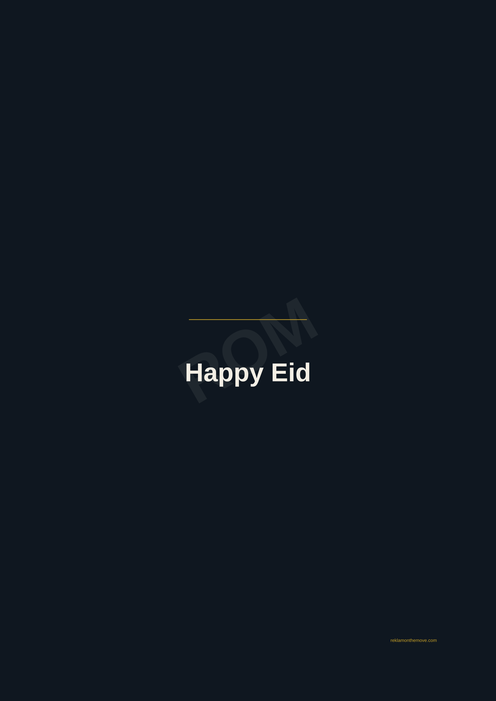 Happy Eid · Gece — ROM dijital ürün önizlemesi (filigranlı)