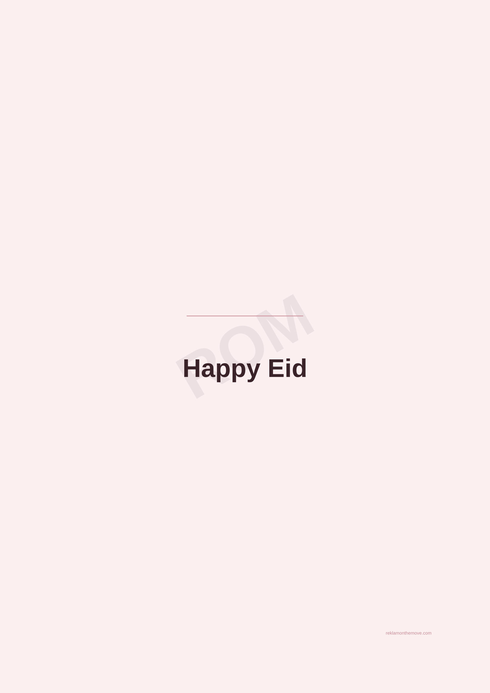 Happy Eid · Gül — ROM dijital ürün önizlemesi (filigranlı)