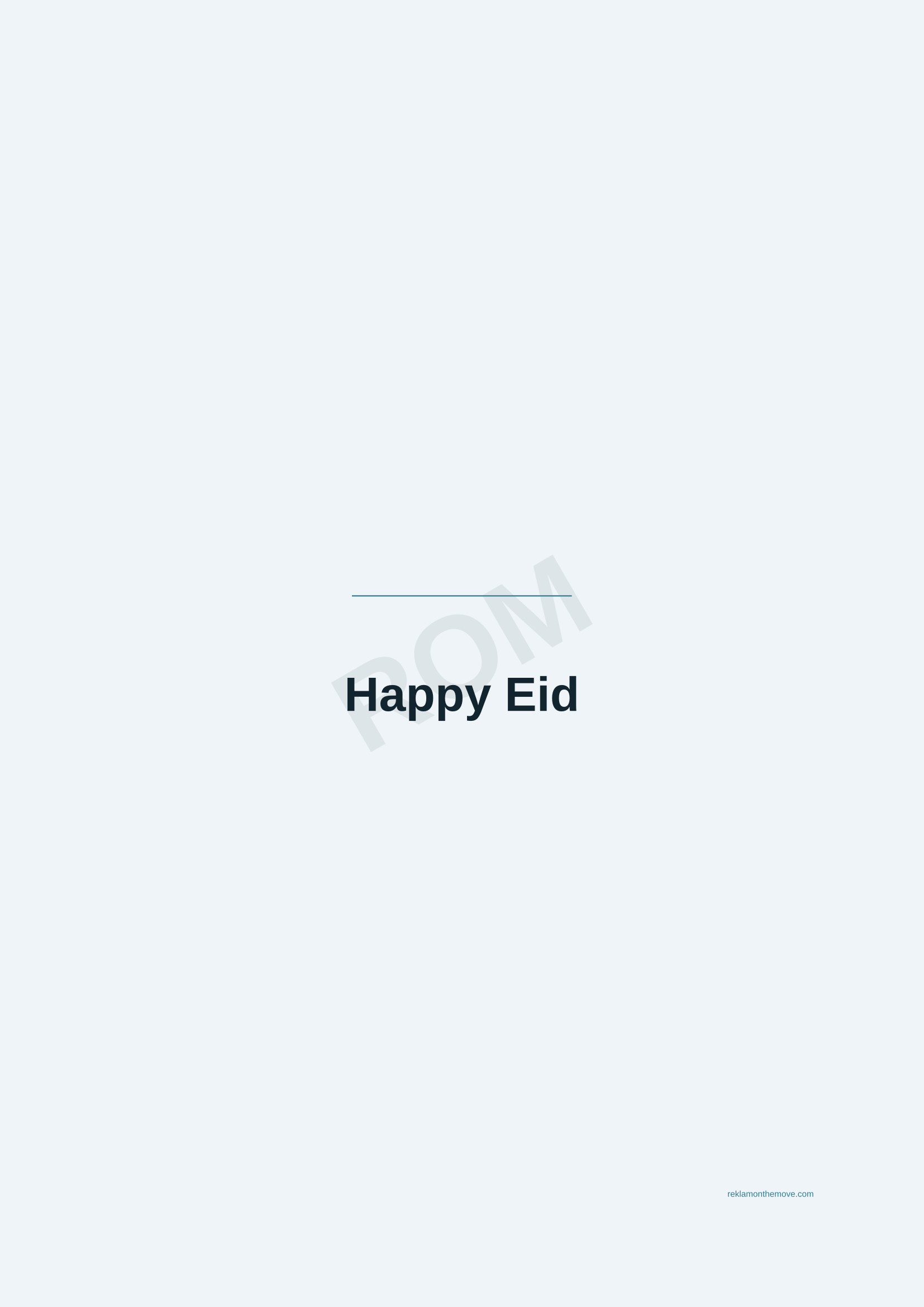 Happy Eid · Okyanus — ROM dijital ürün önizlemesi (filigranlı)