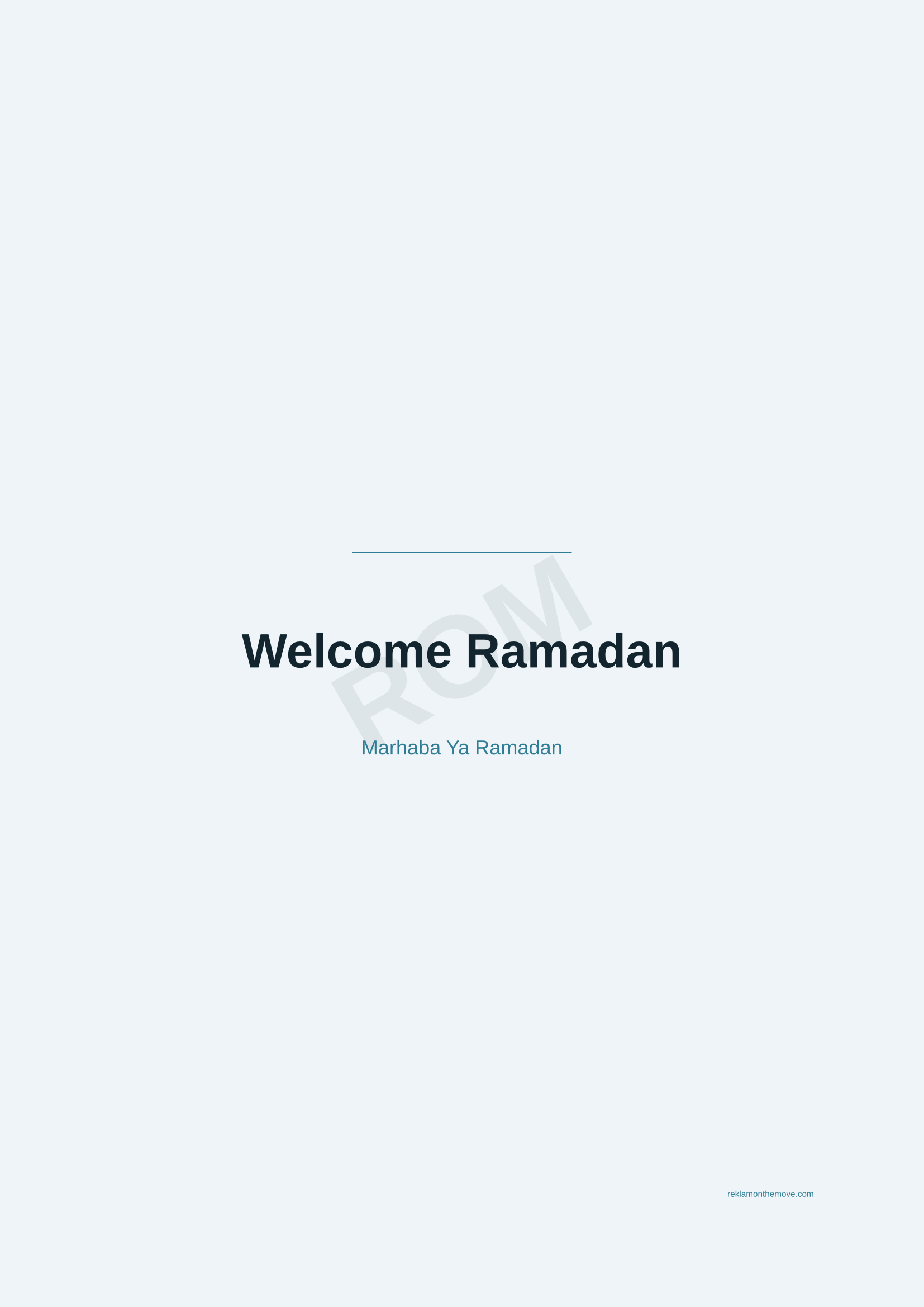 Welcome Ramadan · Okyanus — ROM dijital ürün önizlemesi (filigranlı)