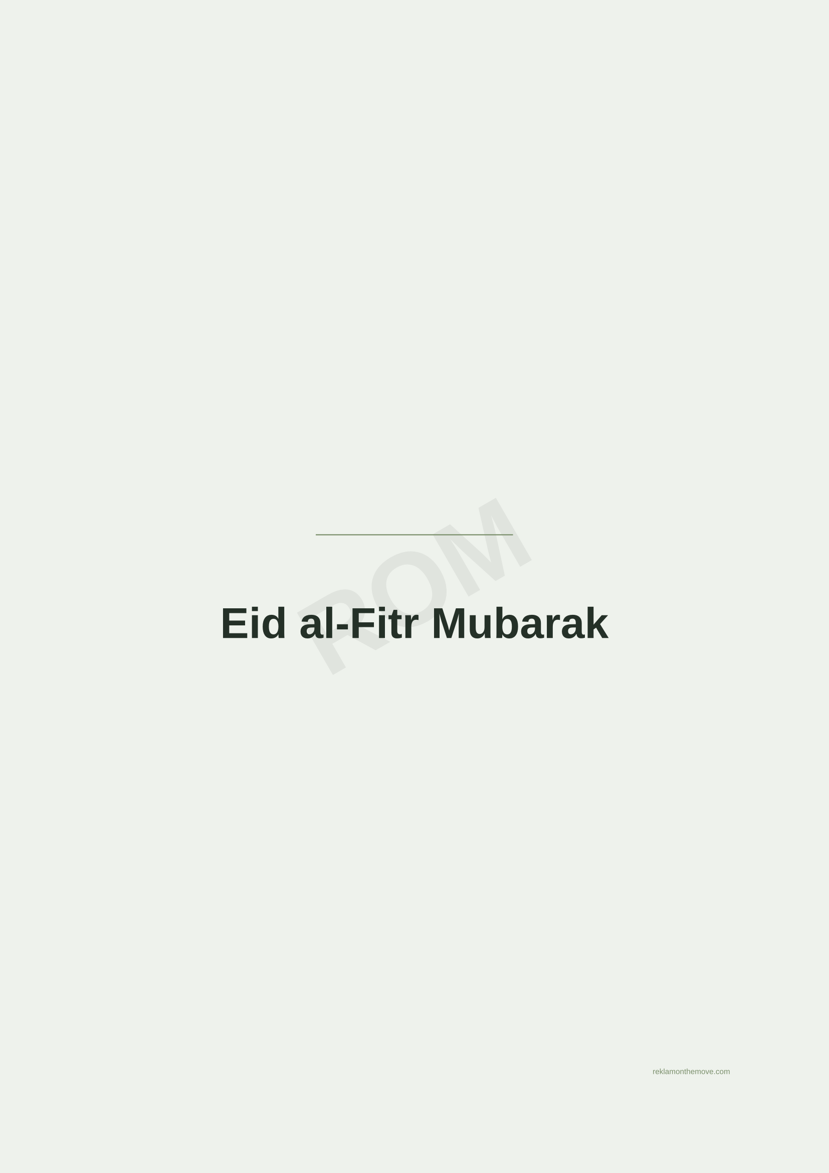 Eid al-Fitr Mubarak · Adaçayı — ROM dijital ürün önizlemesi (filigranlı)