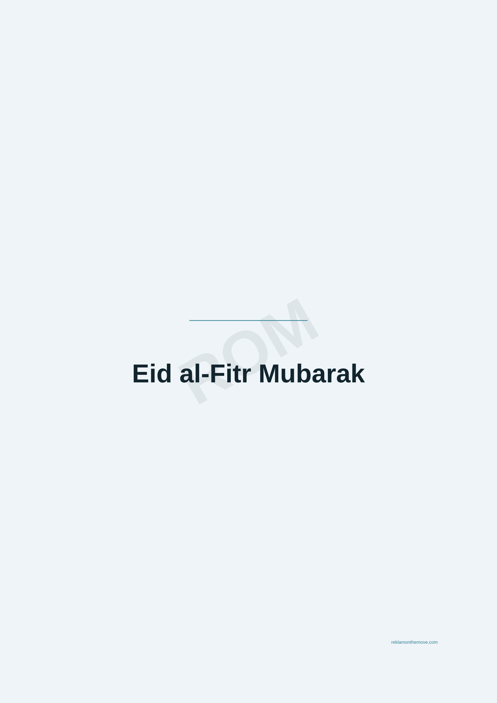 Eid al-Fitr Mubarak · Okyanus — ROM dijital ürün önizlemesi (filigranlı)