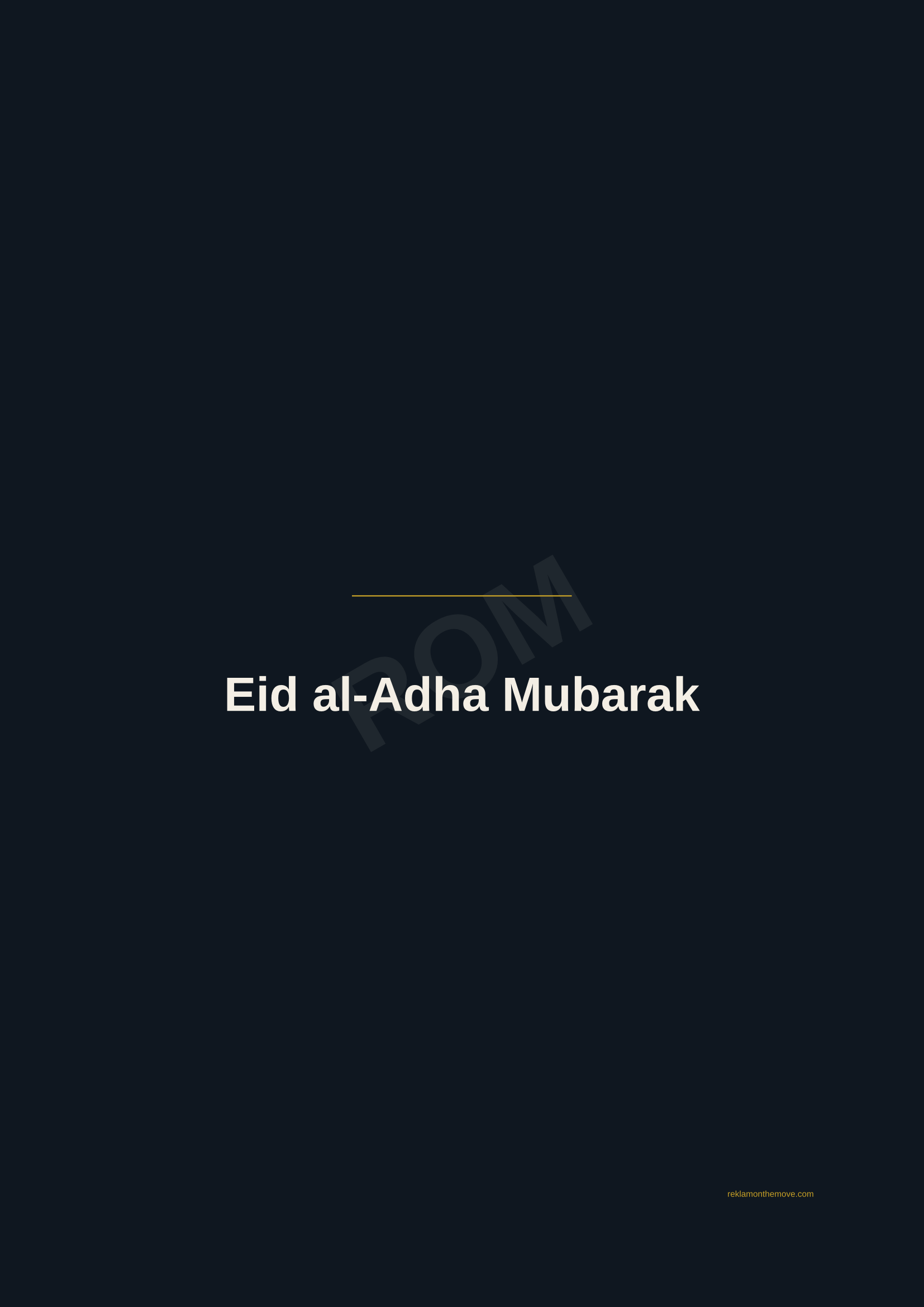 Eid al-Adha Mubarak · Gece — ROM dijital ürün önizlemesi (filigranlı)