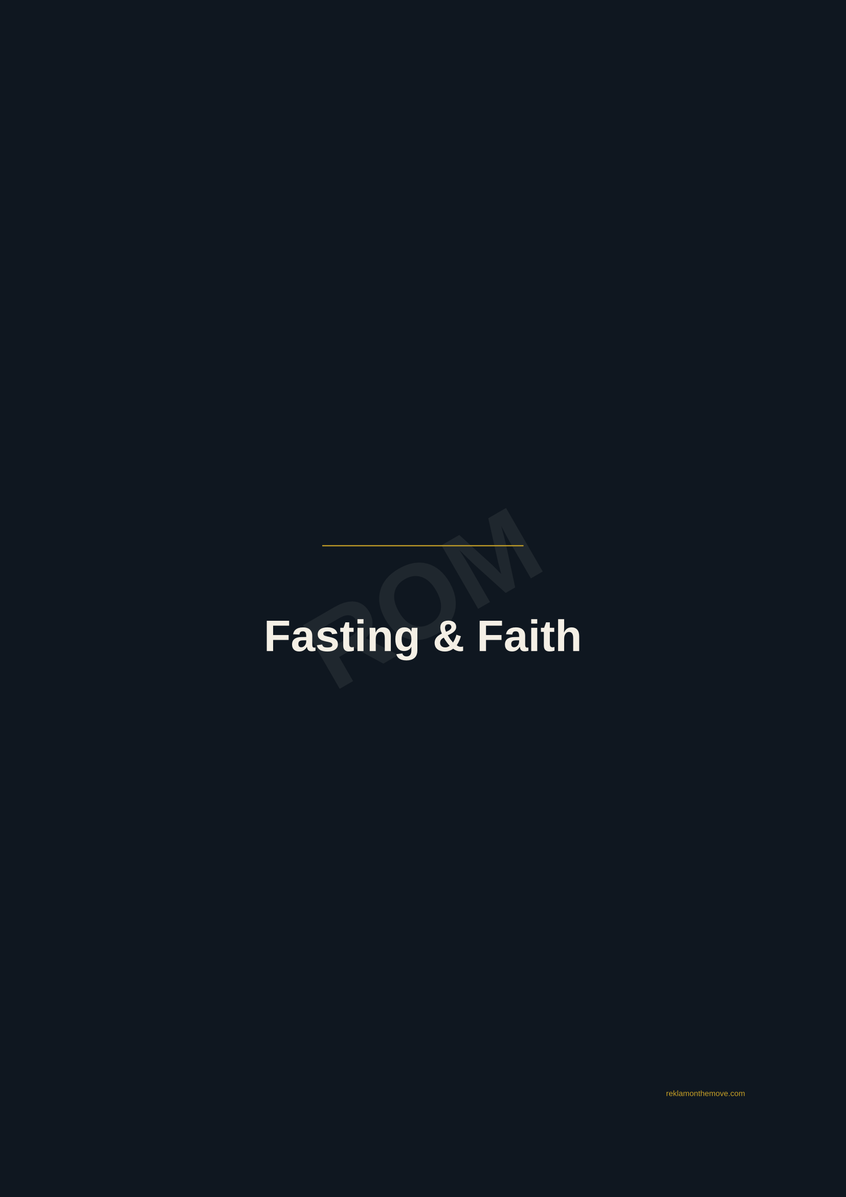 Fasting & Faith · Gece — ROM dijital ürün önizlemesi (filigranlı)