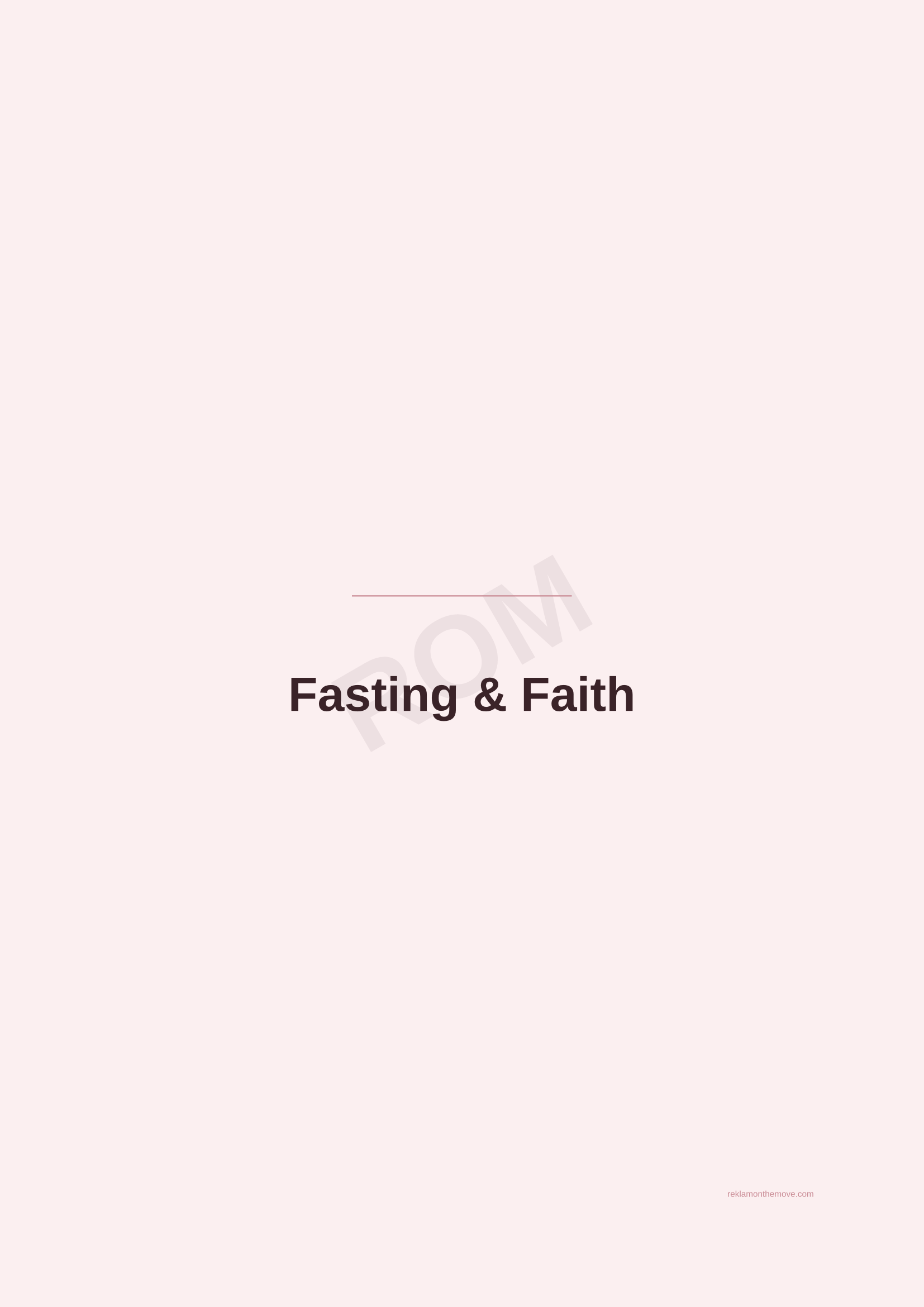 Fasting & Faith · Gül — ROM dijital ürün önizlemesi (filigranlı)