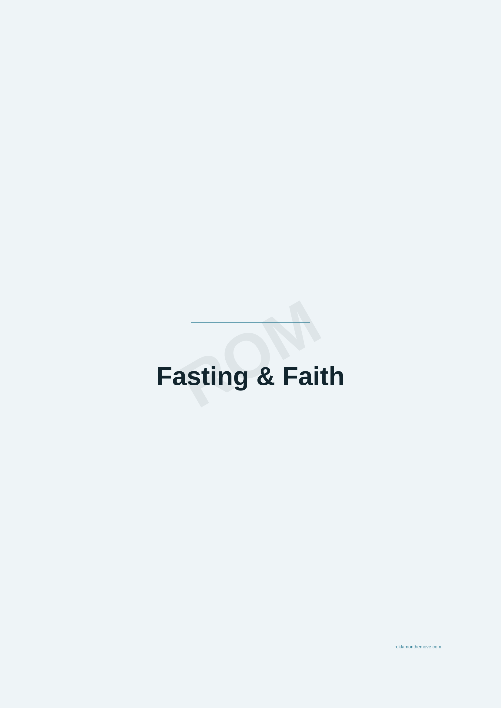 Fasting & Faith · Okyanus — ROM dijital ürün önizlemesi (filigranlı)