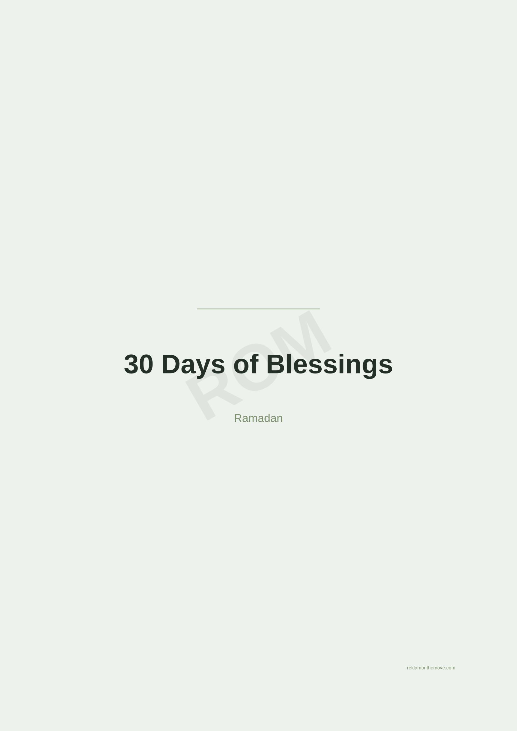 30 Days of Blessings · Adaçayı — ROM dijital ürün önizlemesi (filigranlı)
