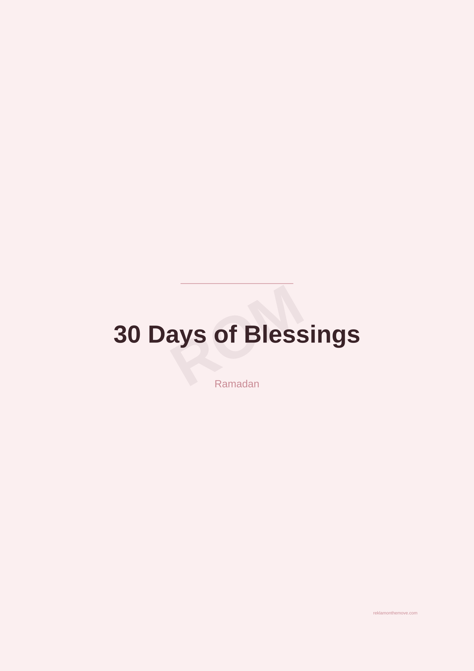 30 Days of Blessings · Gül — ROM dijital ürün önizlemesi (filigranlı)