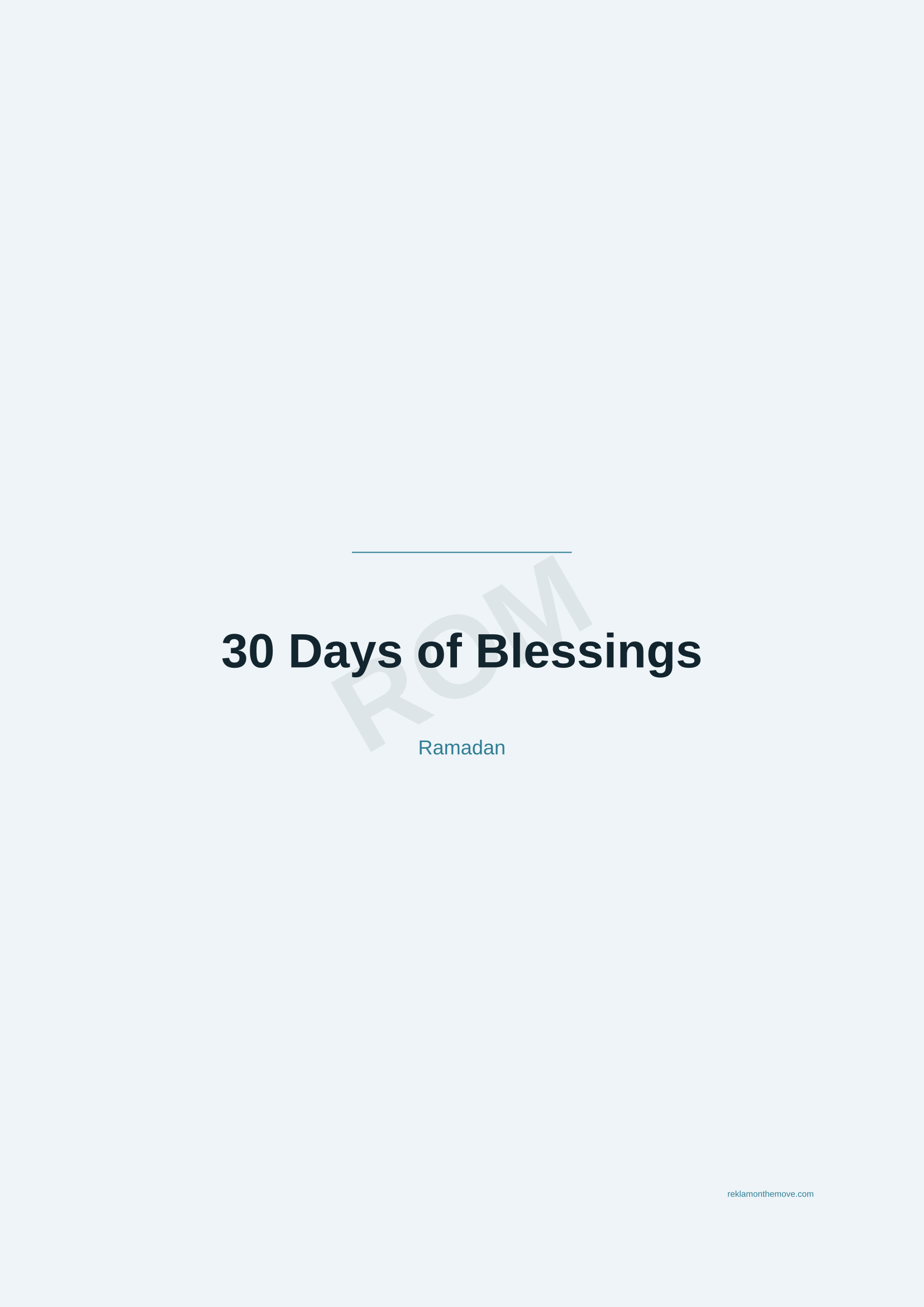 30 Days of Blessings · Okyanus — ROM dijital ürün önizlemesi (filigranlı)