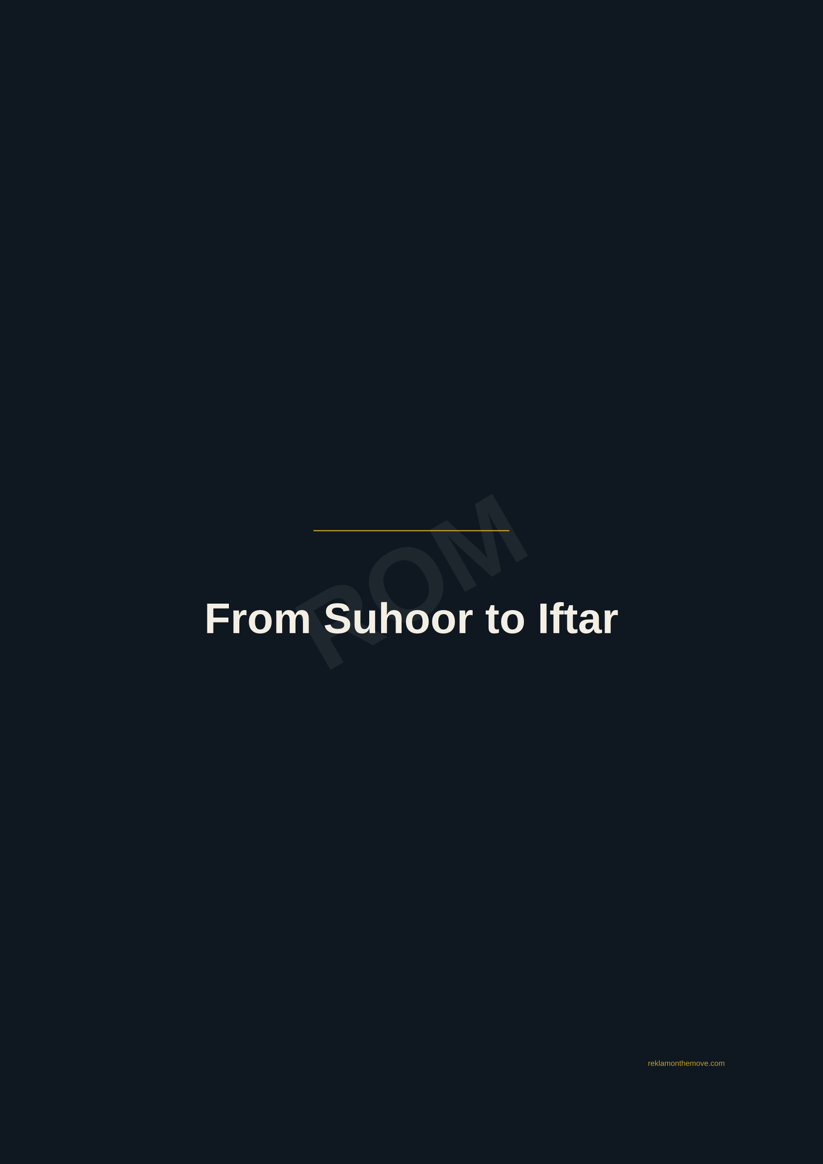From Suhoor to Iftar · Gece — ROM dijital ürün önizlemesi (filigranlı)