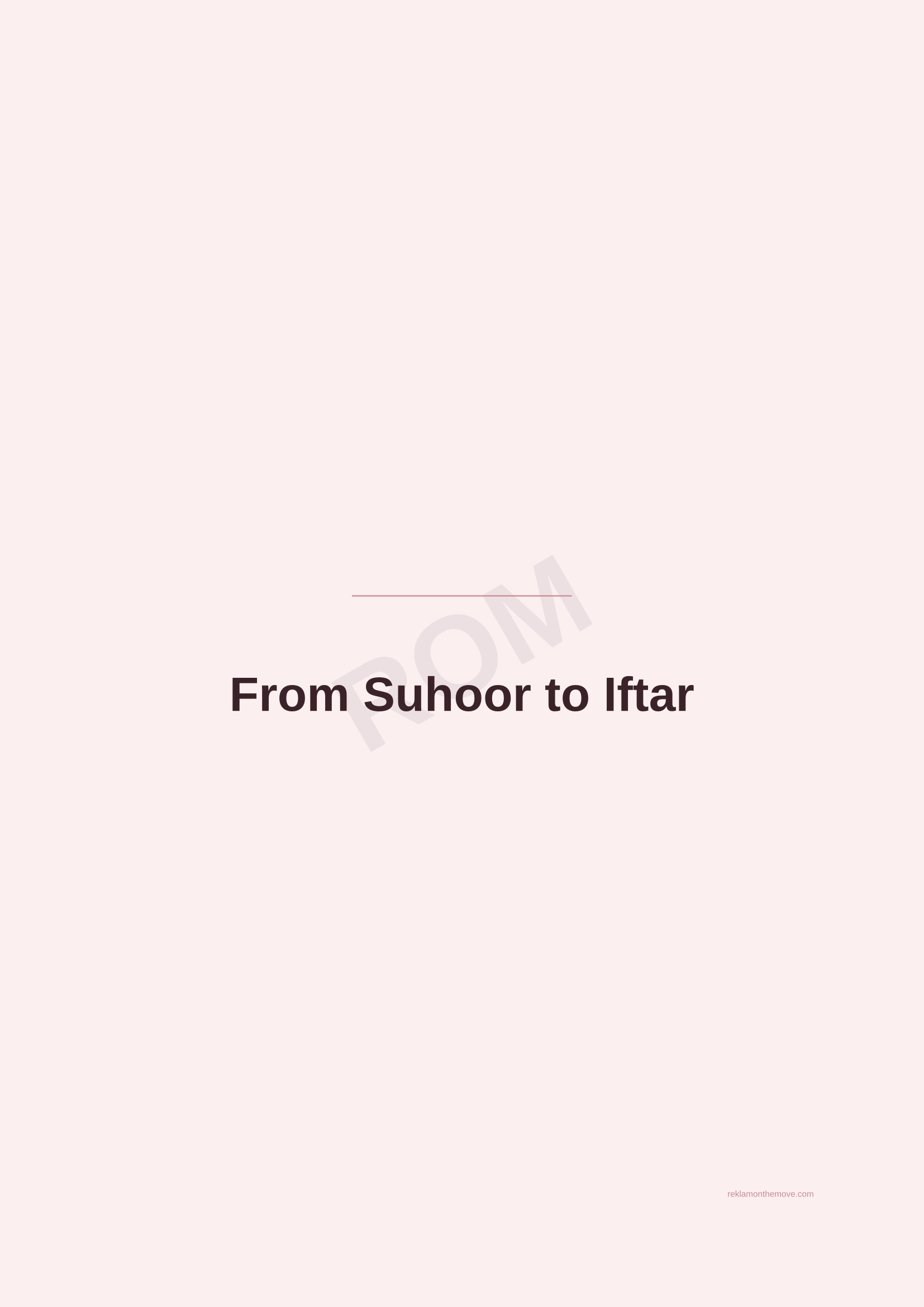 From Suhoor to Iftar · Gül — ROM dijital ürün önizlemesi (filigranlı)