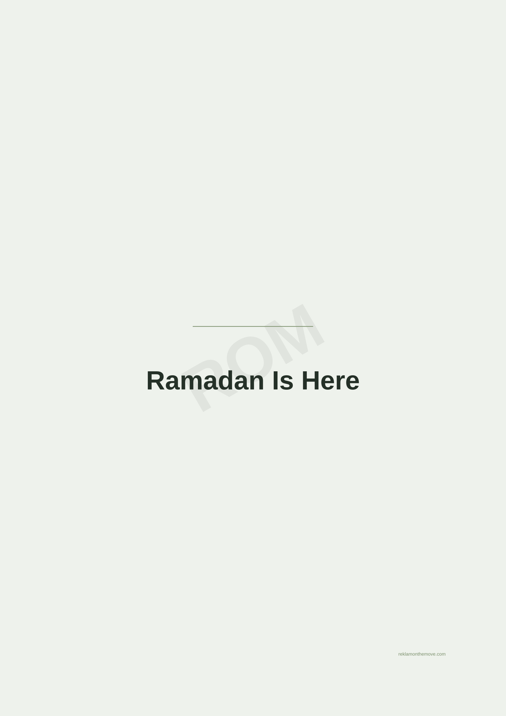 Ramadan Is Here · Adaçayı — ROM dijital ürün önizlemesi (filigranlı)