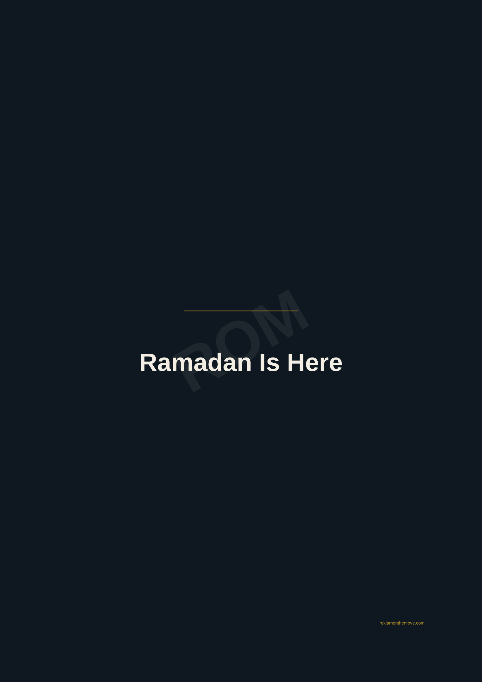 Ramadan Is Here · Gece — ROM dijital ürün önizlemesi (filigranlı)