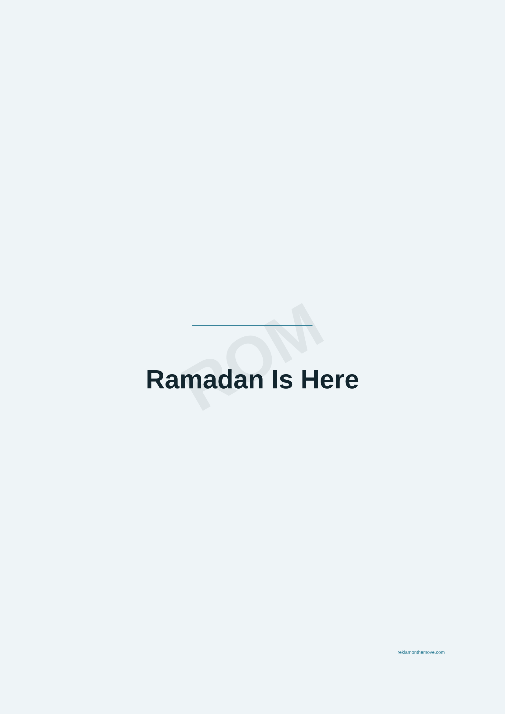 Ramadan Is Here · Okyanus — ROM dijital ürün önizlemesi (filigranlı)