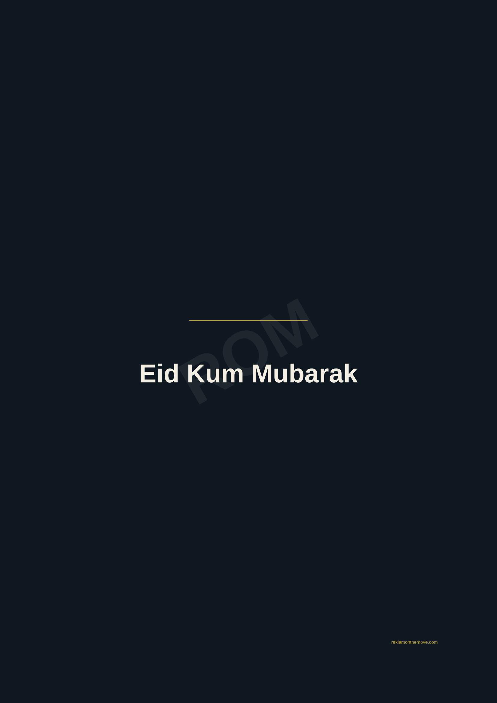 Eid Kum Mubarak · Gece — ROM dijital ürün önizlemesi (filigranlı)