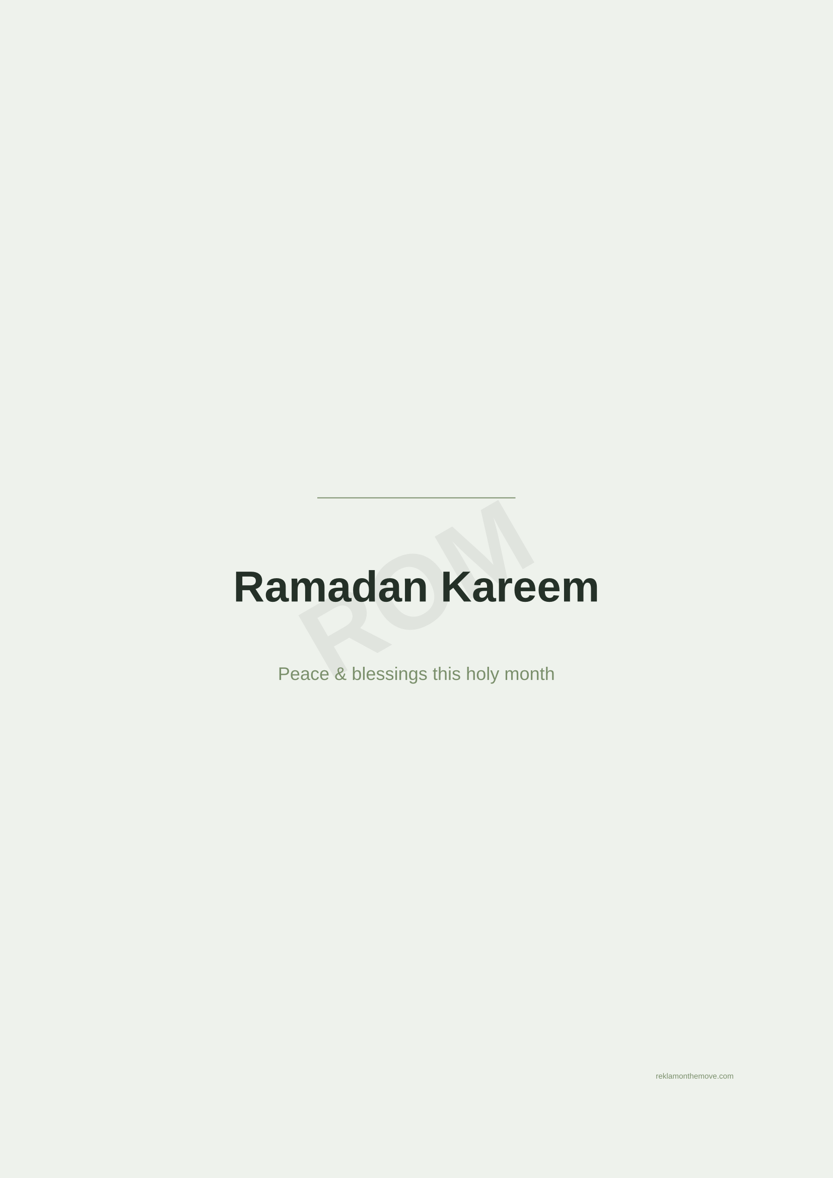 Ramadan Kareem · Adaçayı — ROM dijital ürün önizlemesi (filigranlı)