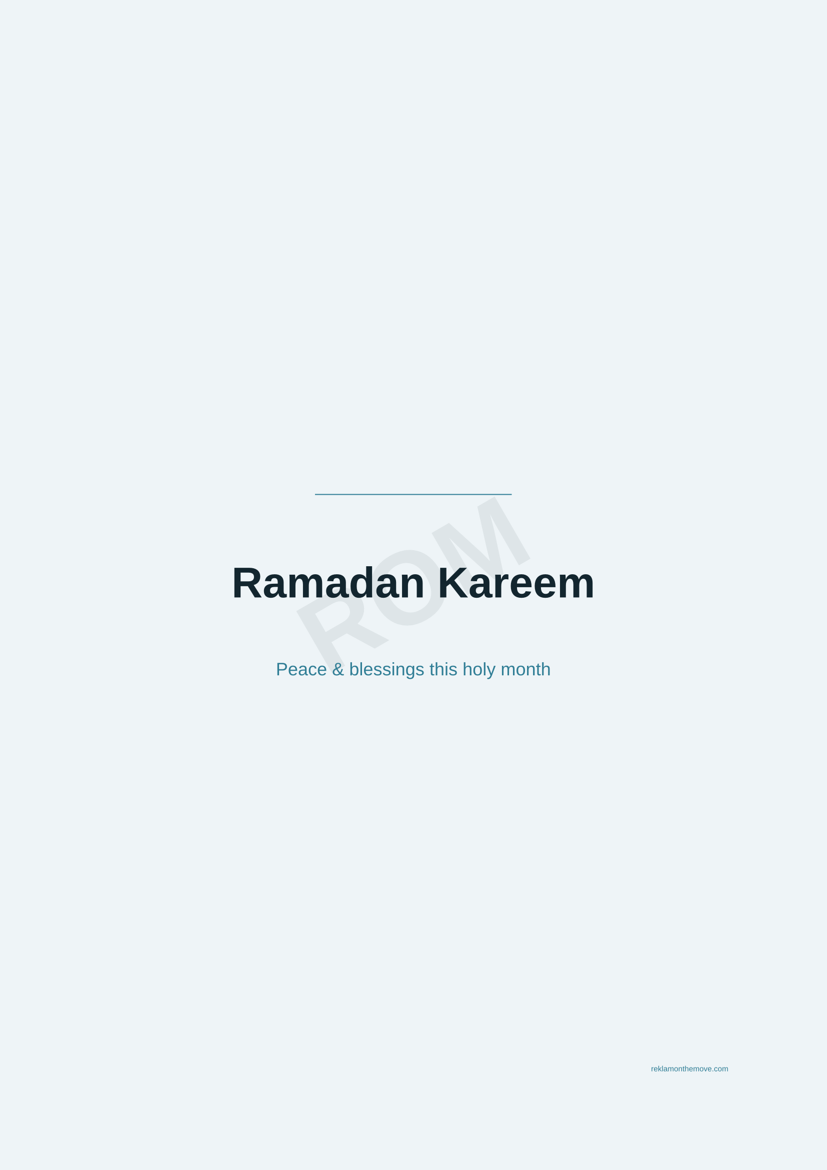 Ramadan Kareem · Okyanus — ROM dijital ürün önizlemesi (filigranlı)