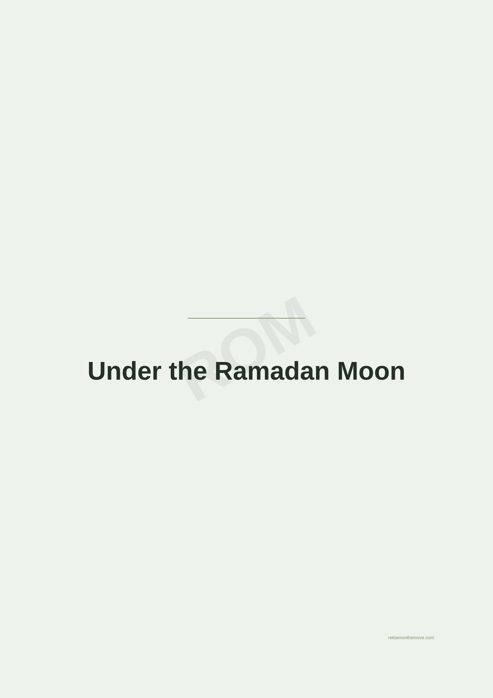 Under the Ramadan Moon · Adaçayı — ROM dijital ürün önizlemesi (filigranlı)