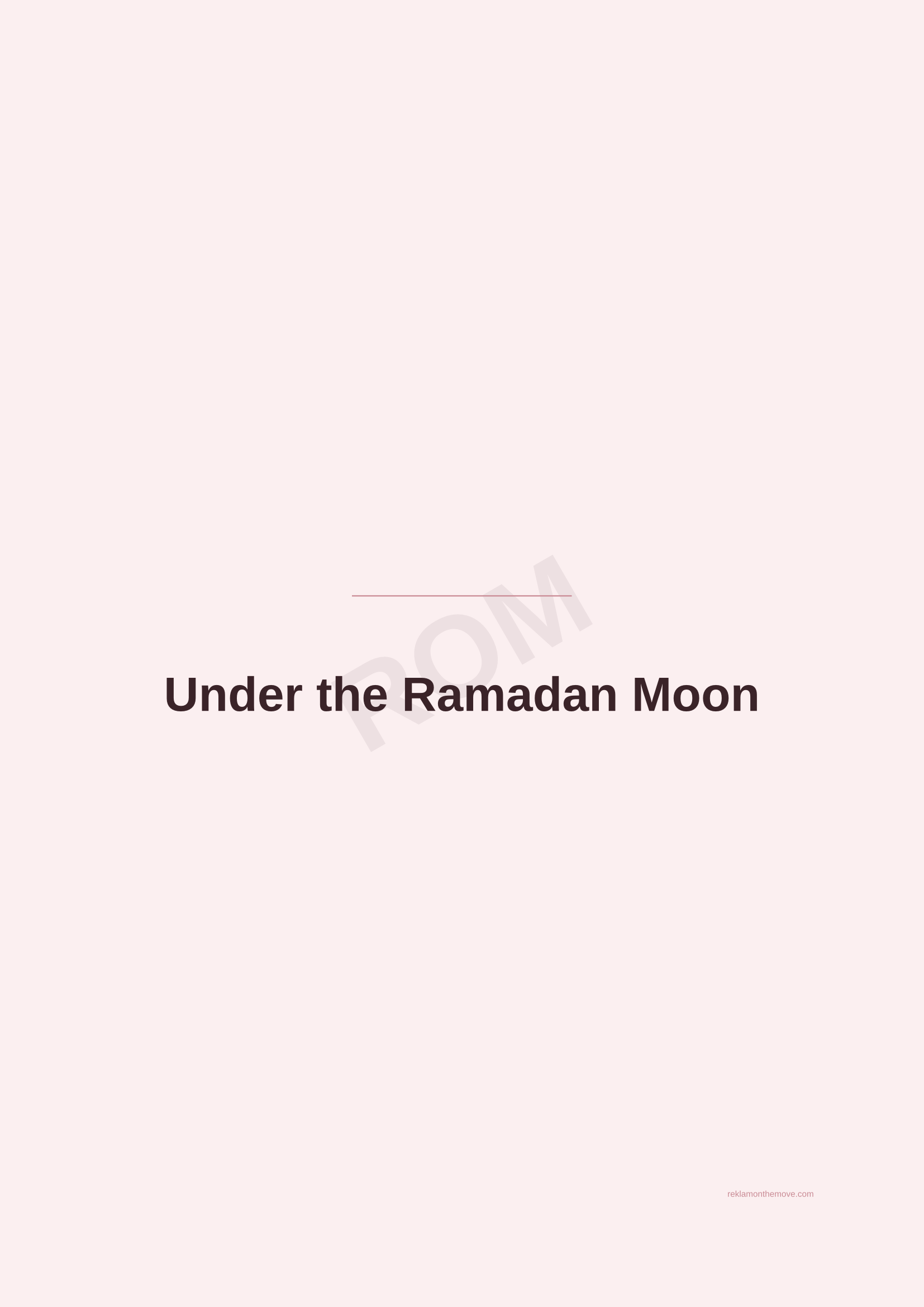 Under the Ramadan Moon · Gül — ROM dijital ürün önizlemesi (filigranlı)