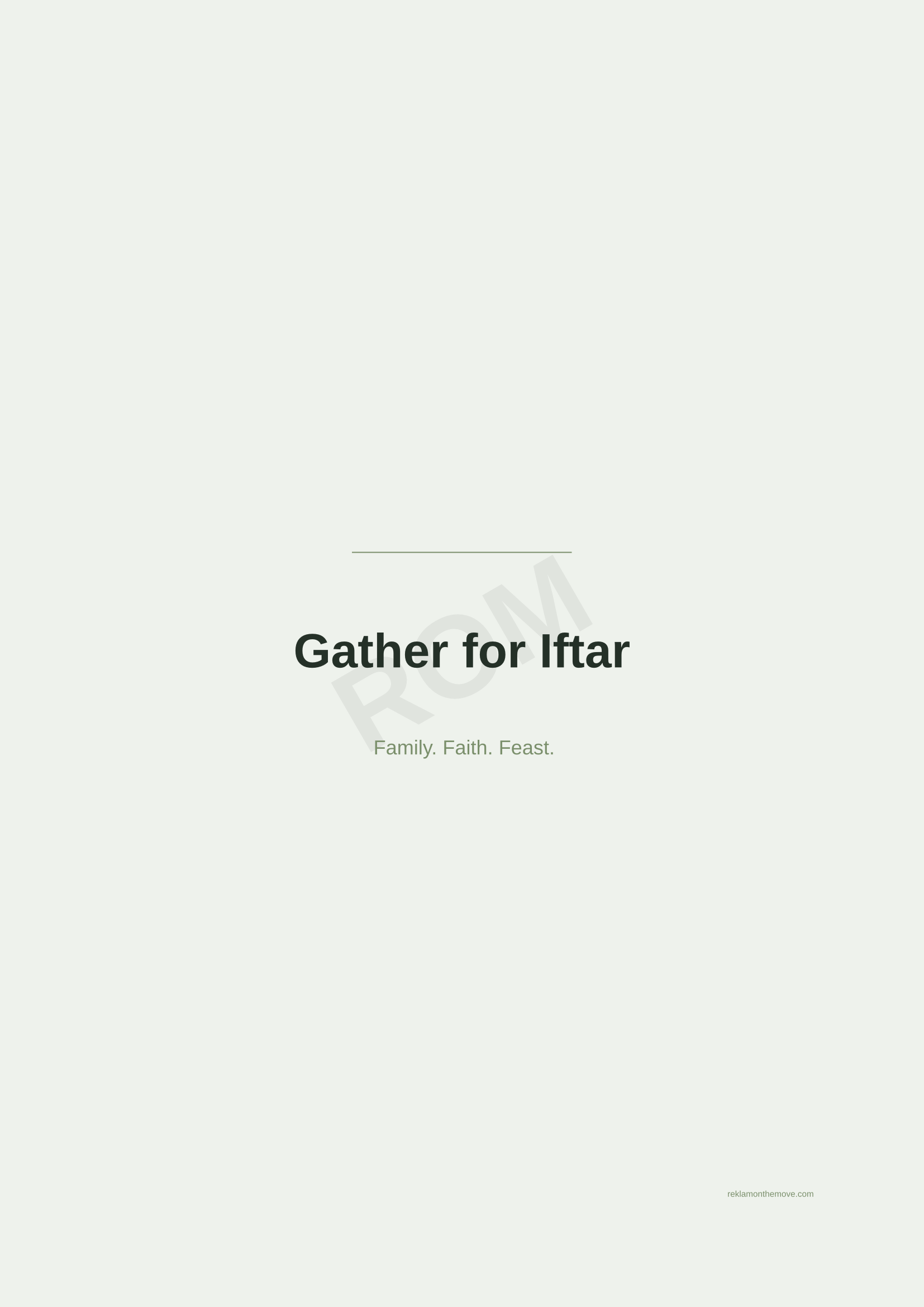 Gather for Iftar · Adaçayı — ROM dijital ürün önizlemesi (filigranlı)