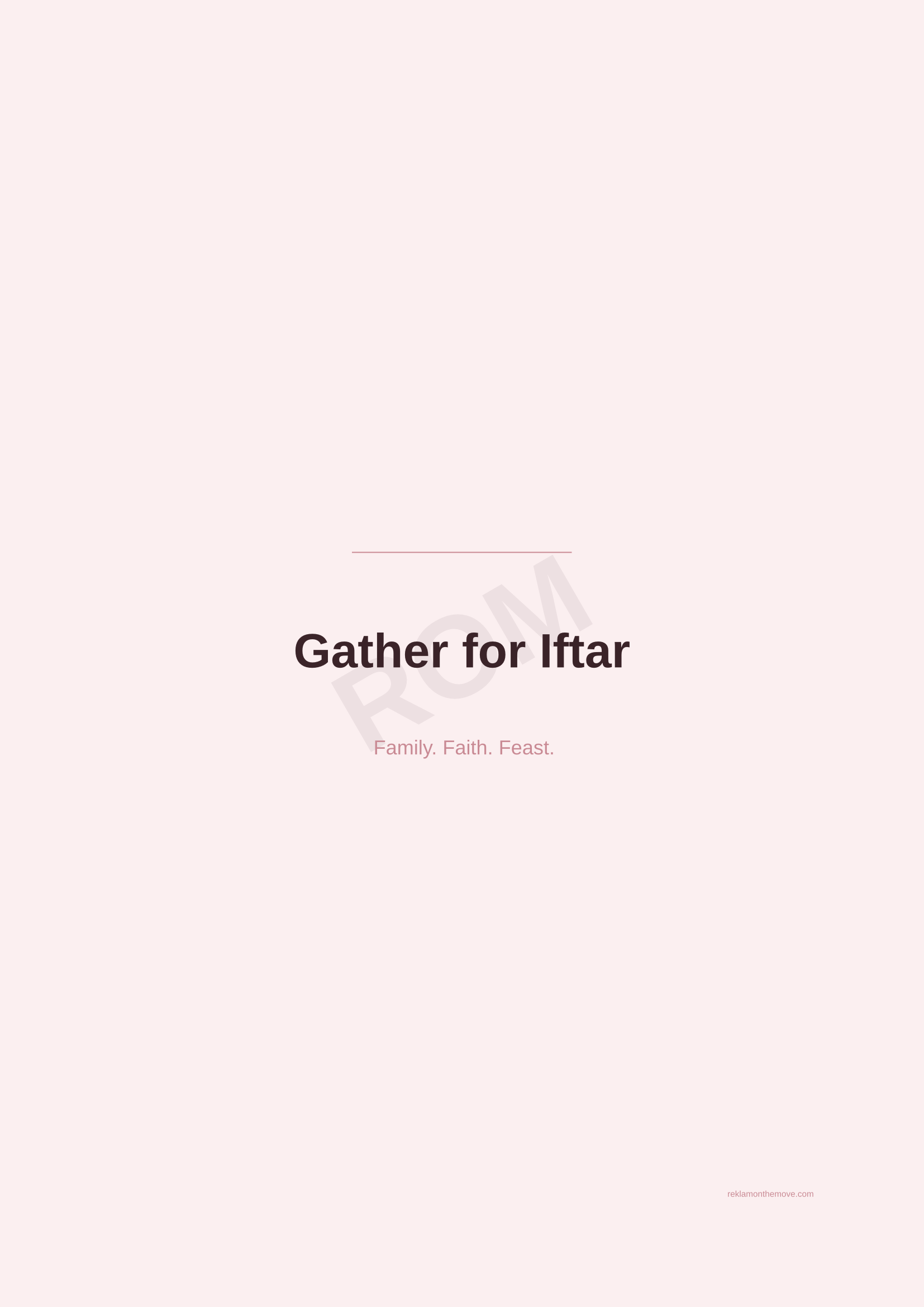 Gather for Iftar · Gül — ROM dijital ürün önizlemesi (filigranlı)
