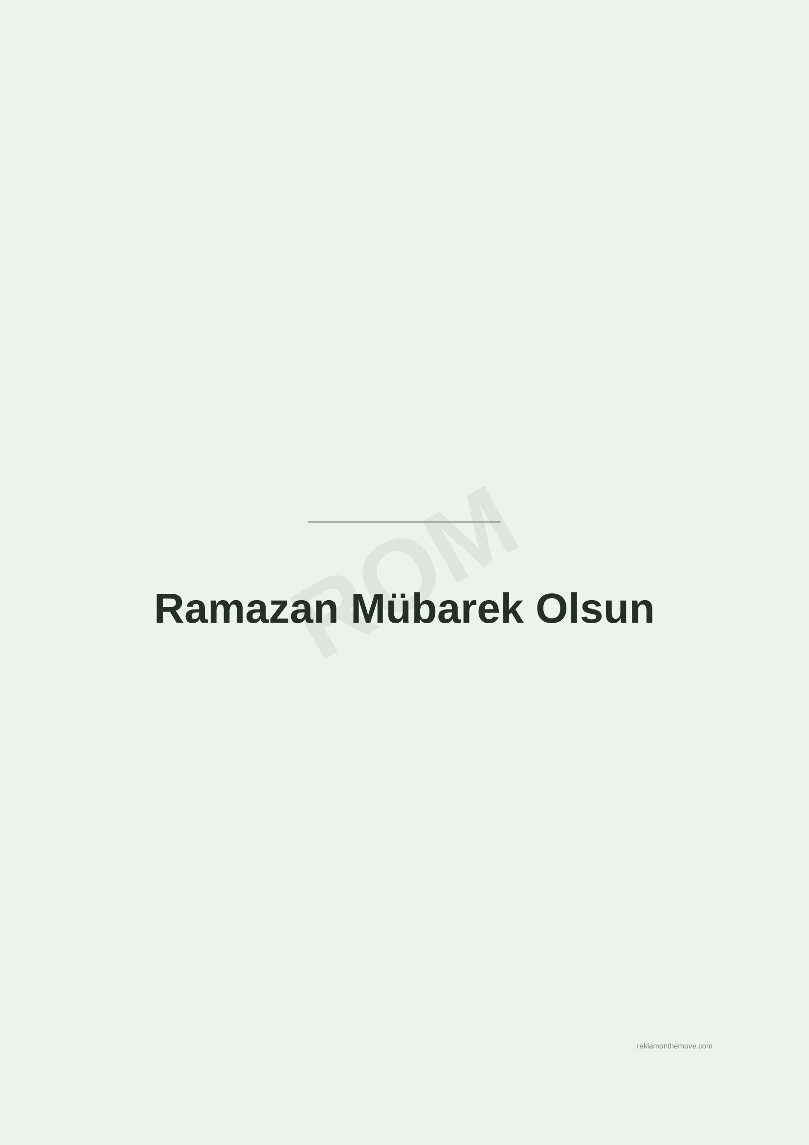 Ramazan Mübarek Olsun · Adaçayı — ROM dijital ürün önizlemesi (filigranlı)