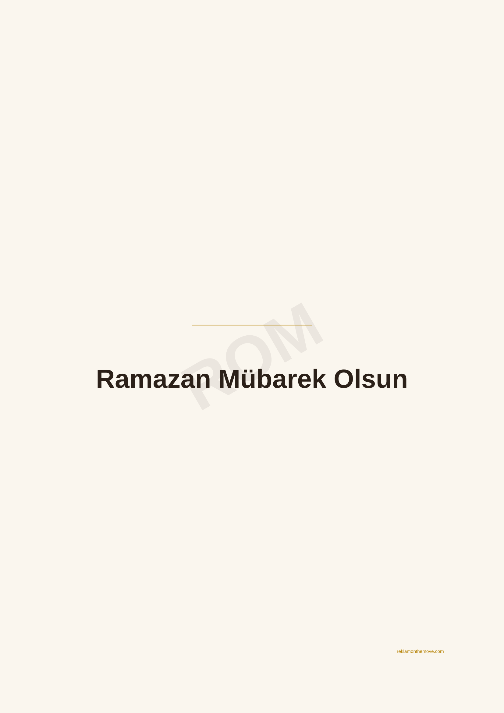Ramazan Mübarek Olsun · Espresso — ROM dijital ürün önizlemesi (filigranlı)