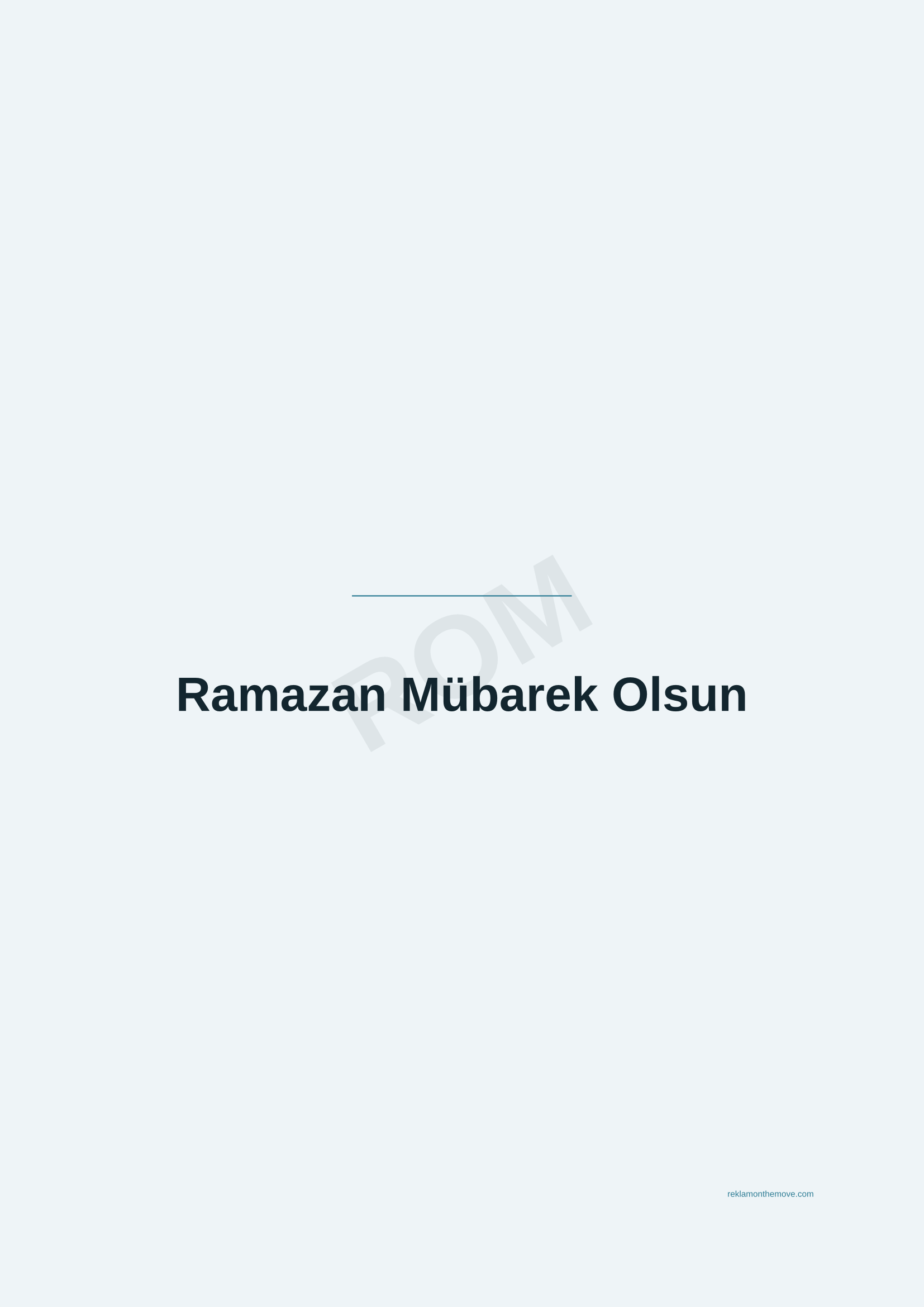 Ramazan Mübarek Olsun · Okyanus — ROM dijital ürün önizlemesi (filigranlı)