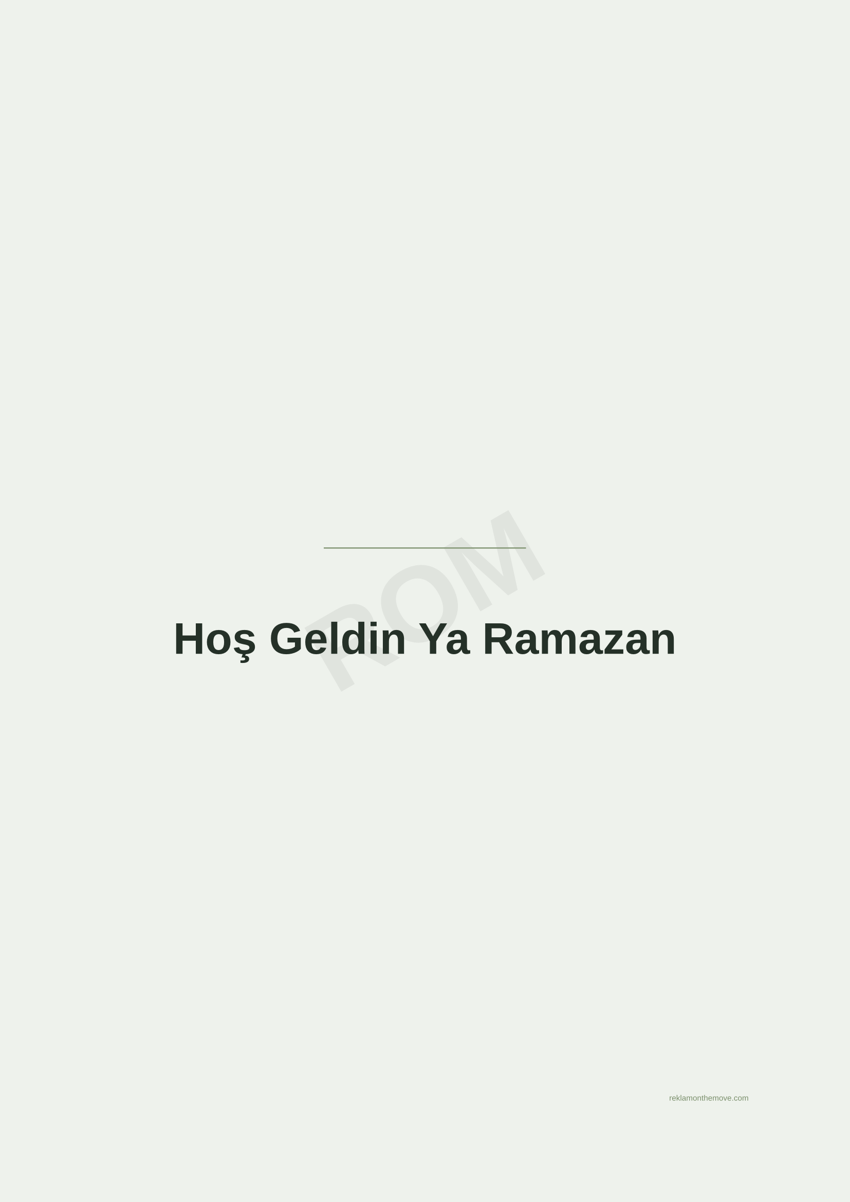 Hoş Geldin Ya Ramazan · Adaçayı — ROM dijital ürün önizlemesi (filigranlı)