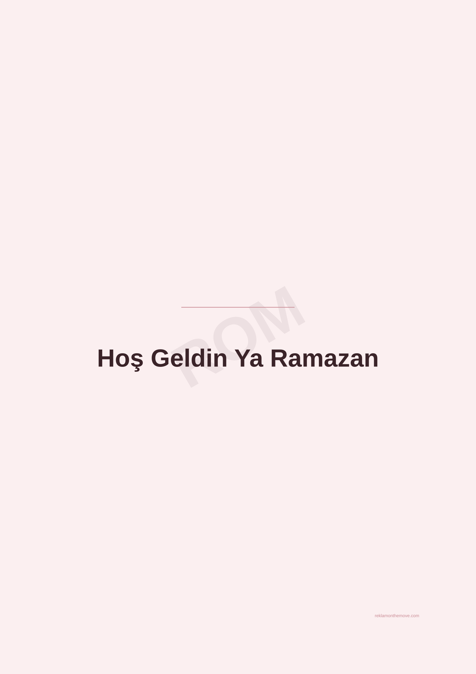 Hoş Geldin Ya Ramazan · Gül — ROM dijital ürün önizlemesi (filigranlı)