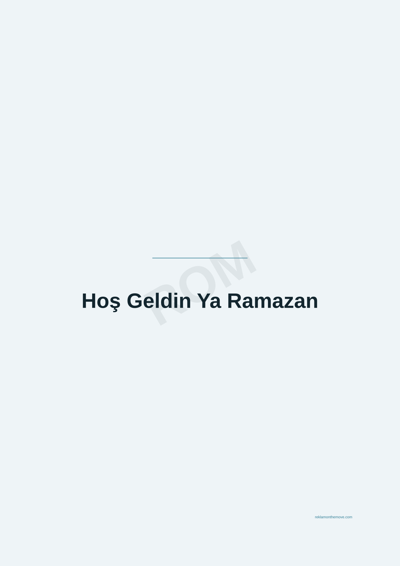 Hoş Geldin Ya Ramazan · Okyanus — ROM dijital ürün önizlemesi (filigranlı)