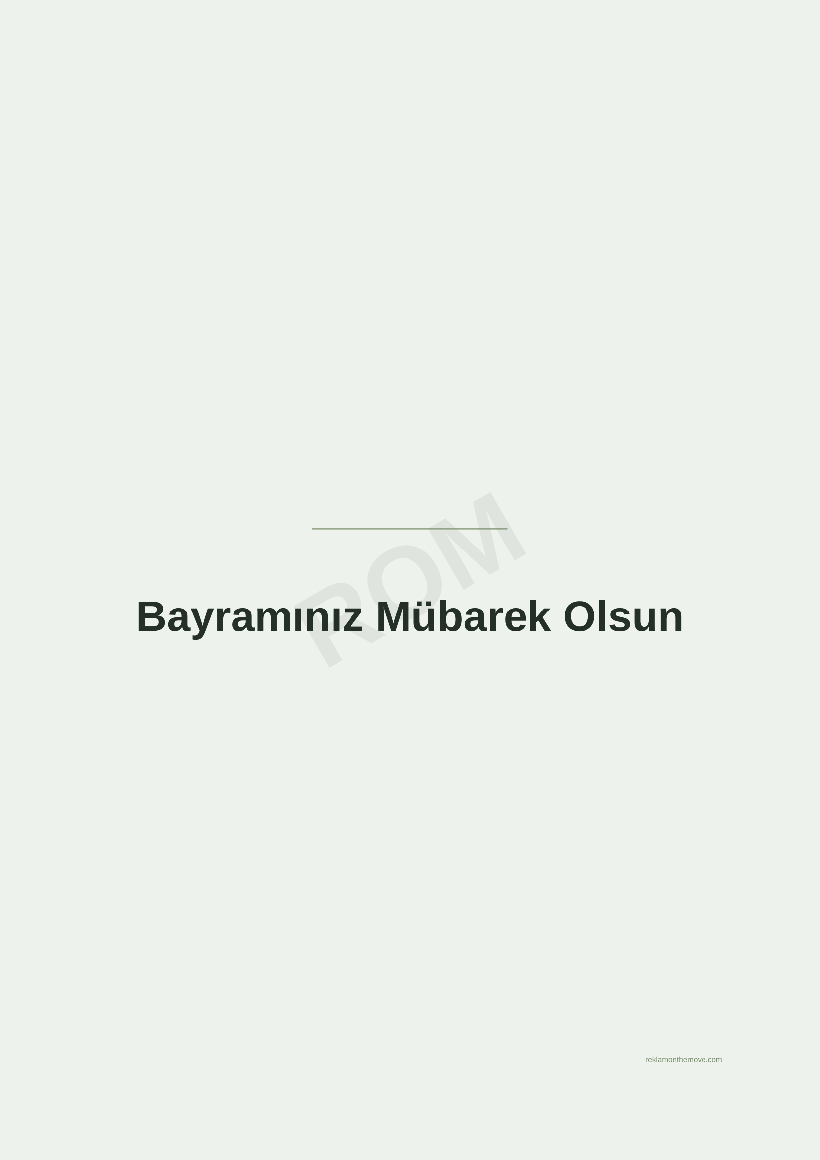 Bayramınız Mübarek Olsun · Adaçayı — ROM dijital ürün önizlemesi (filigranlı)
