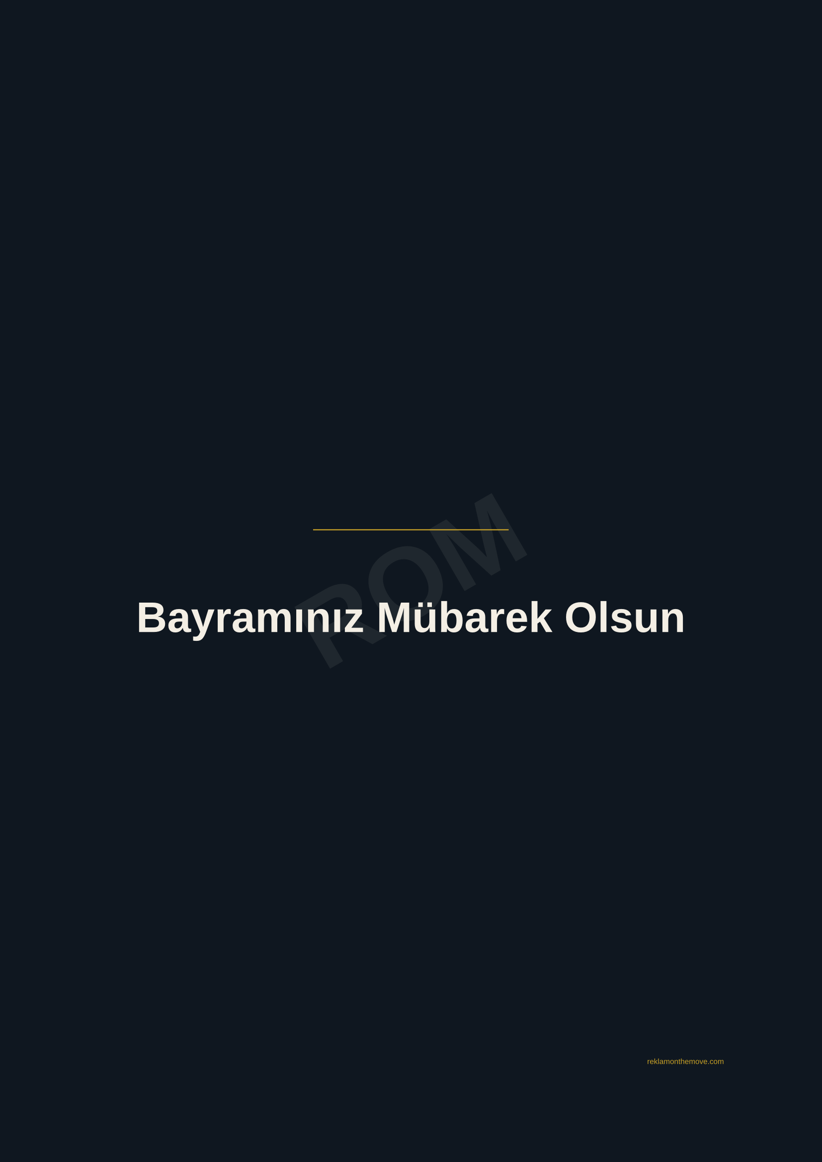 Bayramınız Mübarek Olsun · Gece — ROM dijital ürün önizlemesi (filigranlı)
