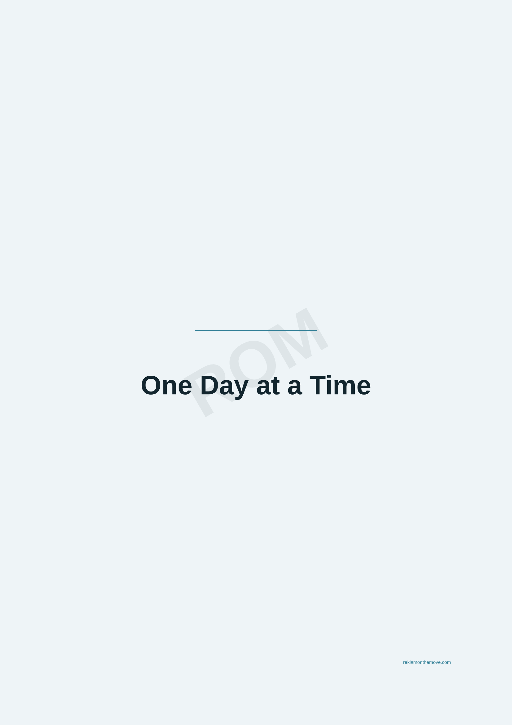 One Day at a Time · Okyanus — ROM dijital ürün önizlemesi (filigranlı)