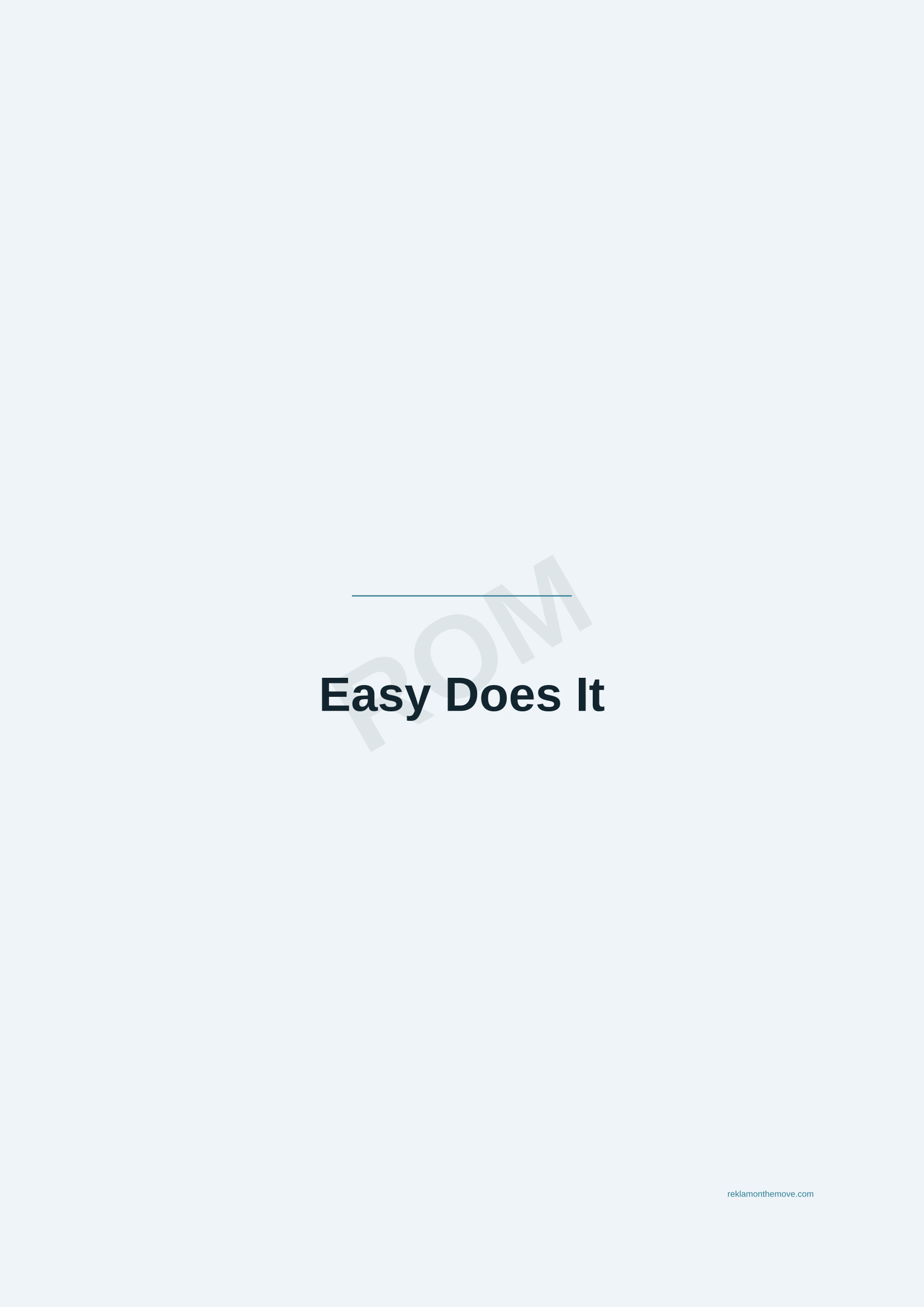 Easy Does It · Okyanus — ROM dijital ürün önizlemesi (filigranlı)