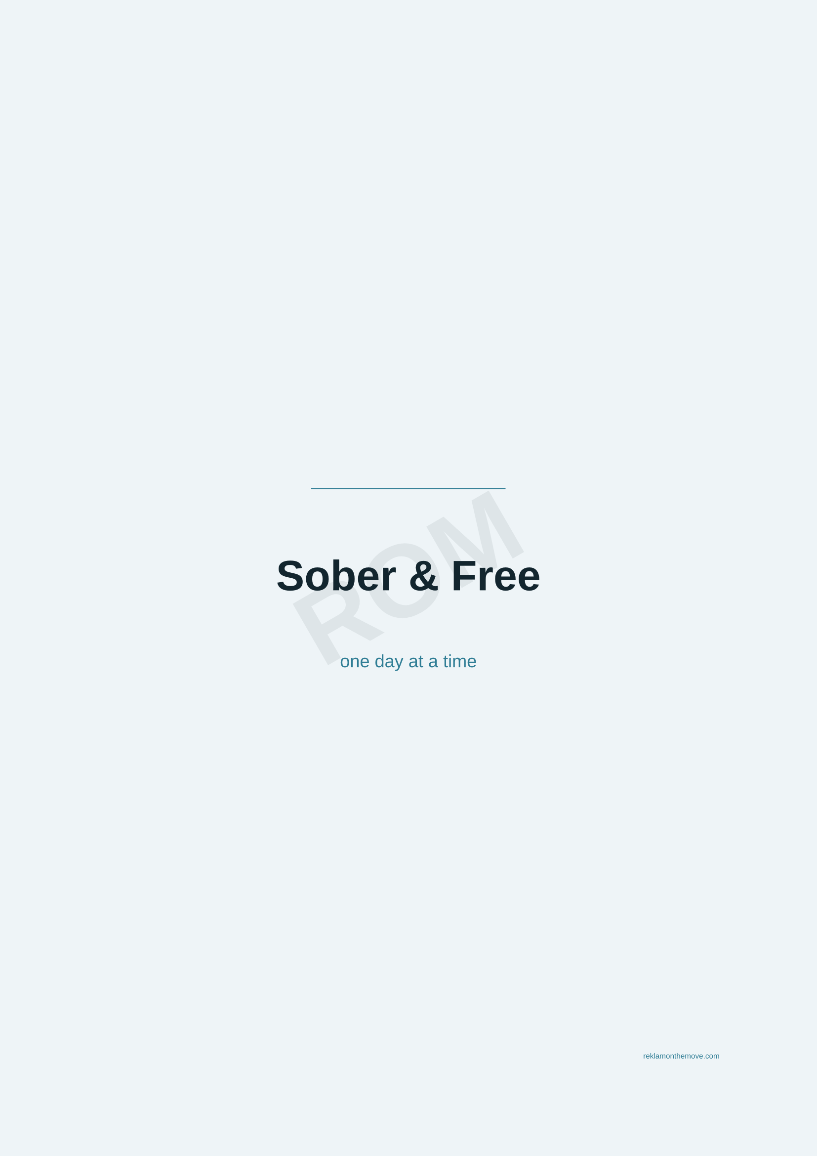 Sober & Free · Okyanus — ROM dijital ürün önizlemesi (filigranlı)