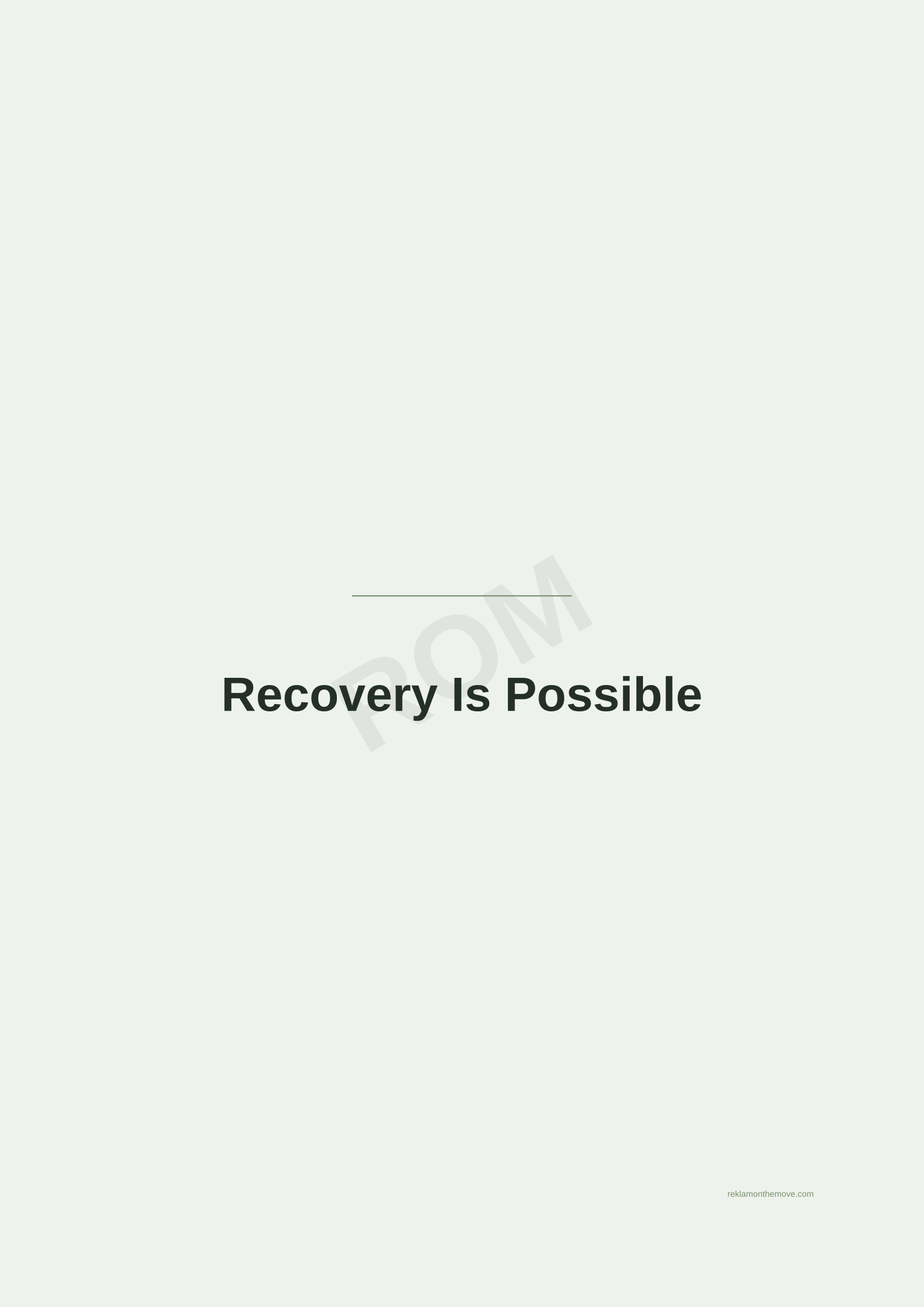 Recovery Is Possible · Adaçayı — ROM dijital ürün önizlemesi (filigranlı)